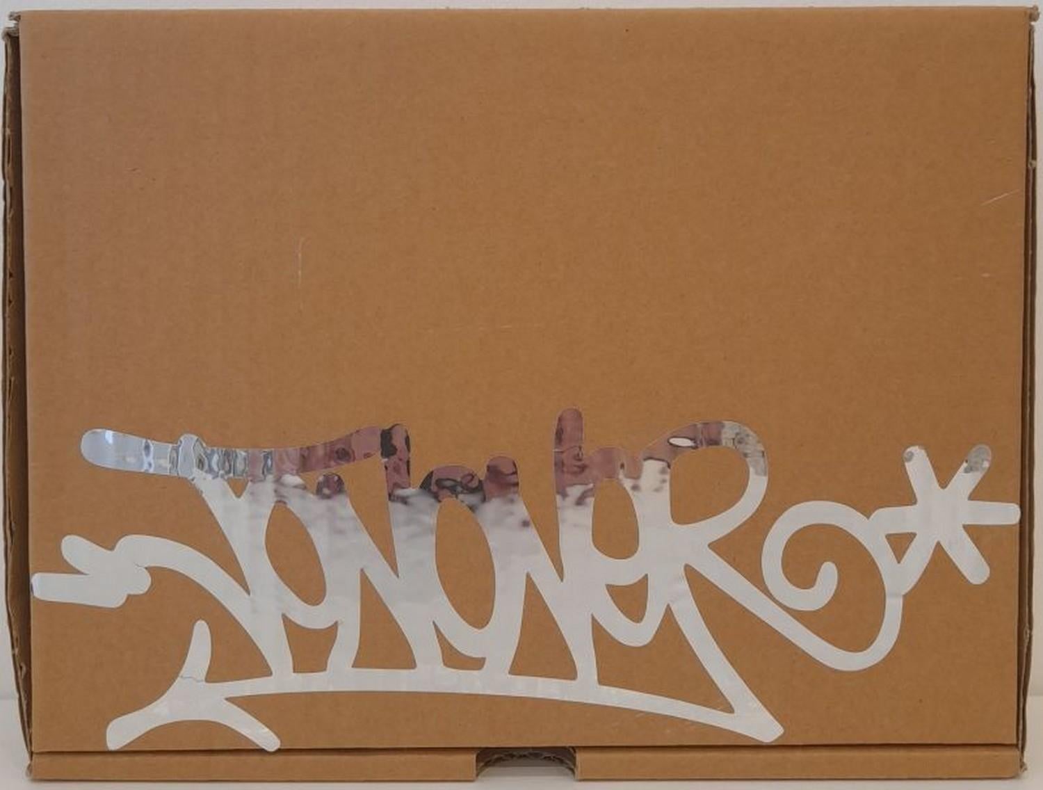 Box mit einem Siebdruck und dem Katalog  (Abstrakt), Print, von Jonone