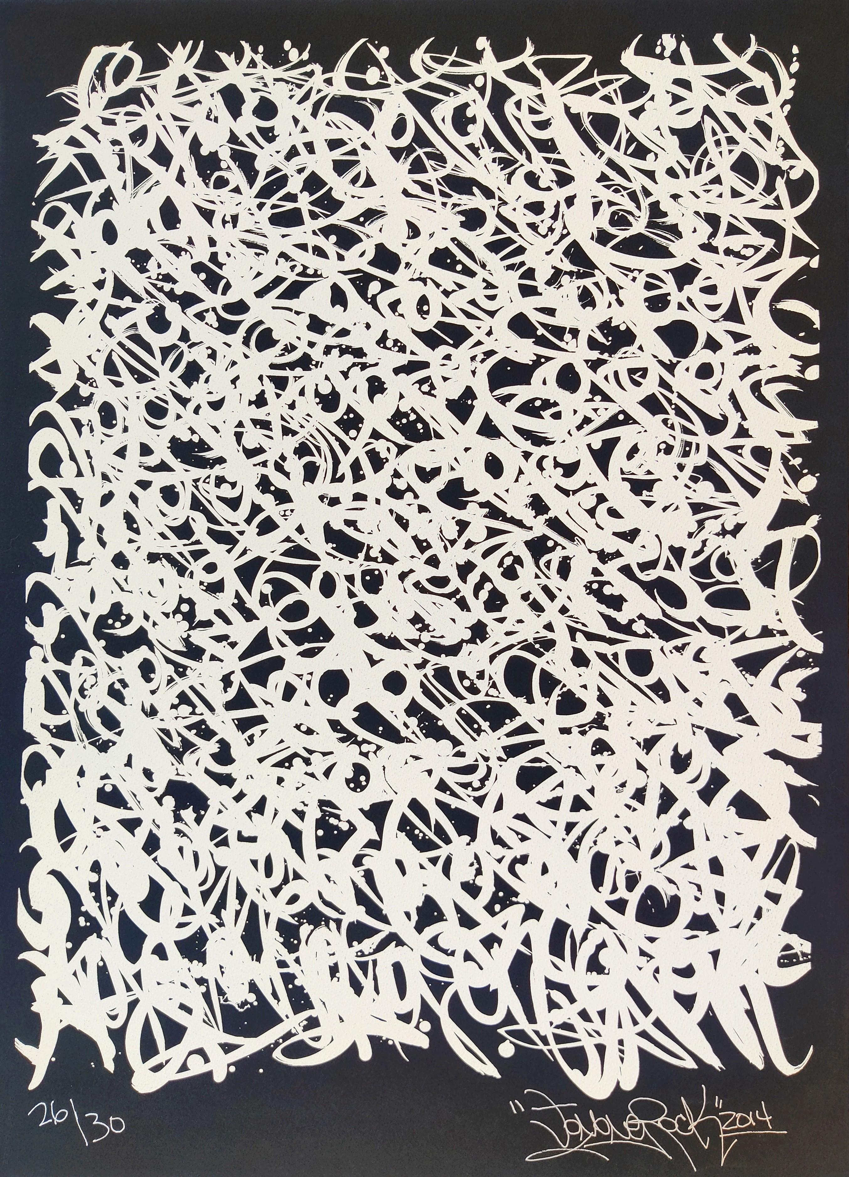 Jonone Abstract Print - Chrome