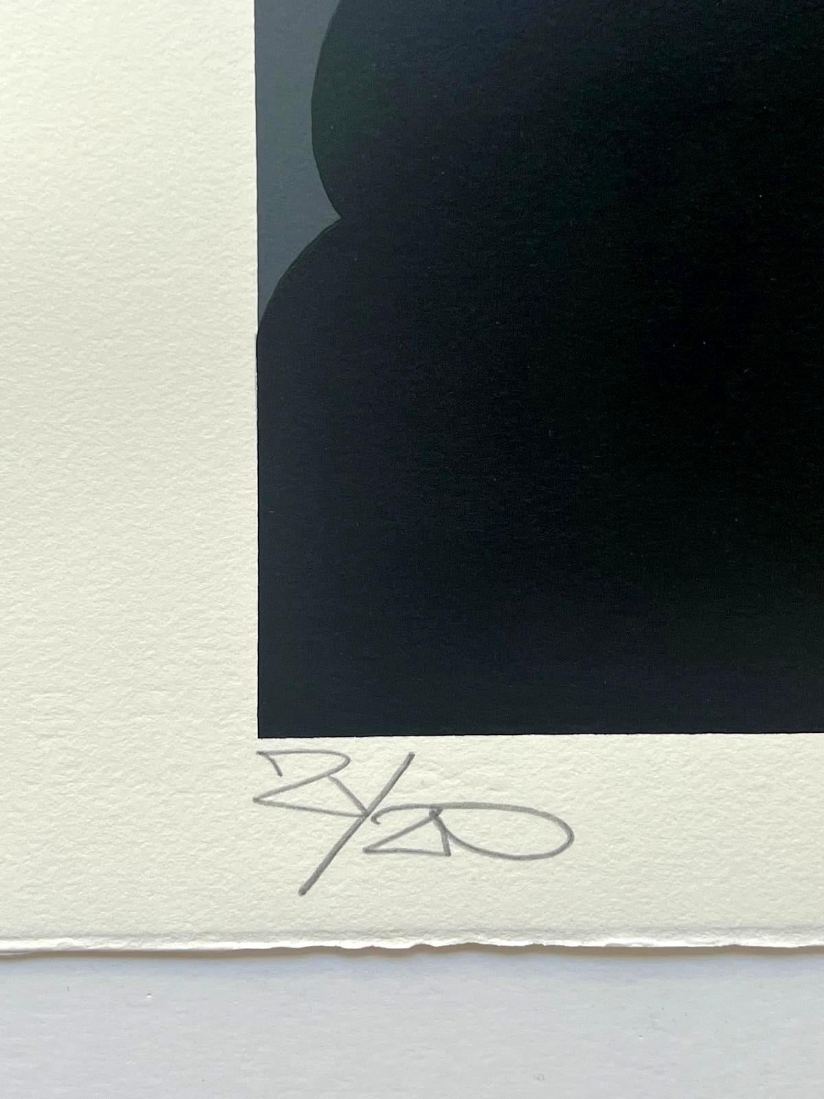 Kein Titel (Schwarz), Abstract Print, von Jonone
