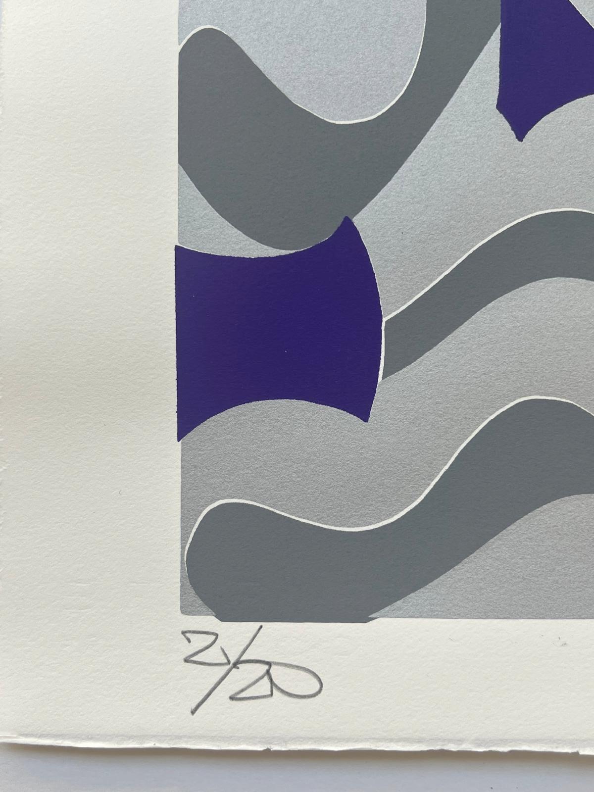 Pas de titre - Gris Abstract Print par Jonone