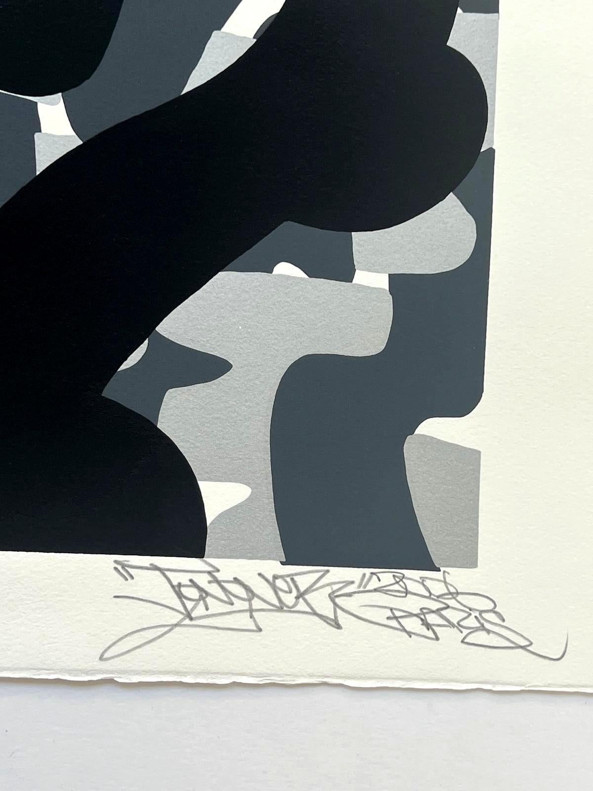 Lithographie, 2006
Vom Künstler mit Bleistift handsigniert und nummeriert 2/20
56,00 cm. x 77,00 cm.  22,05 Zoll x 30,31 Zoll (Papier)
50,00 cm. x 65,00 cm.  19,69 Zoll x 25,59 Zoll (Bild)
Auf BFK Rives Papier

Mit dieser Lithografie besinnt sich