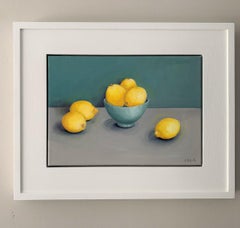 Jonquil Williamson, Lemons Nature morte originale - Peinture à l'huile