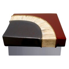 Jonson and Marcius Exceptional Box in Glazierite with Bone, 1980s
