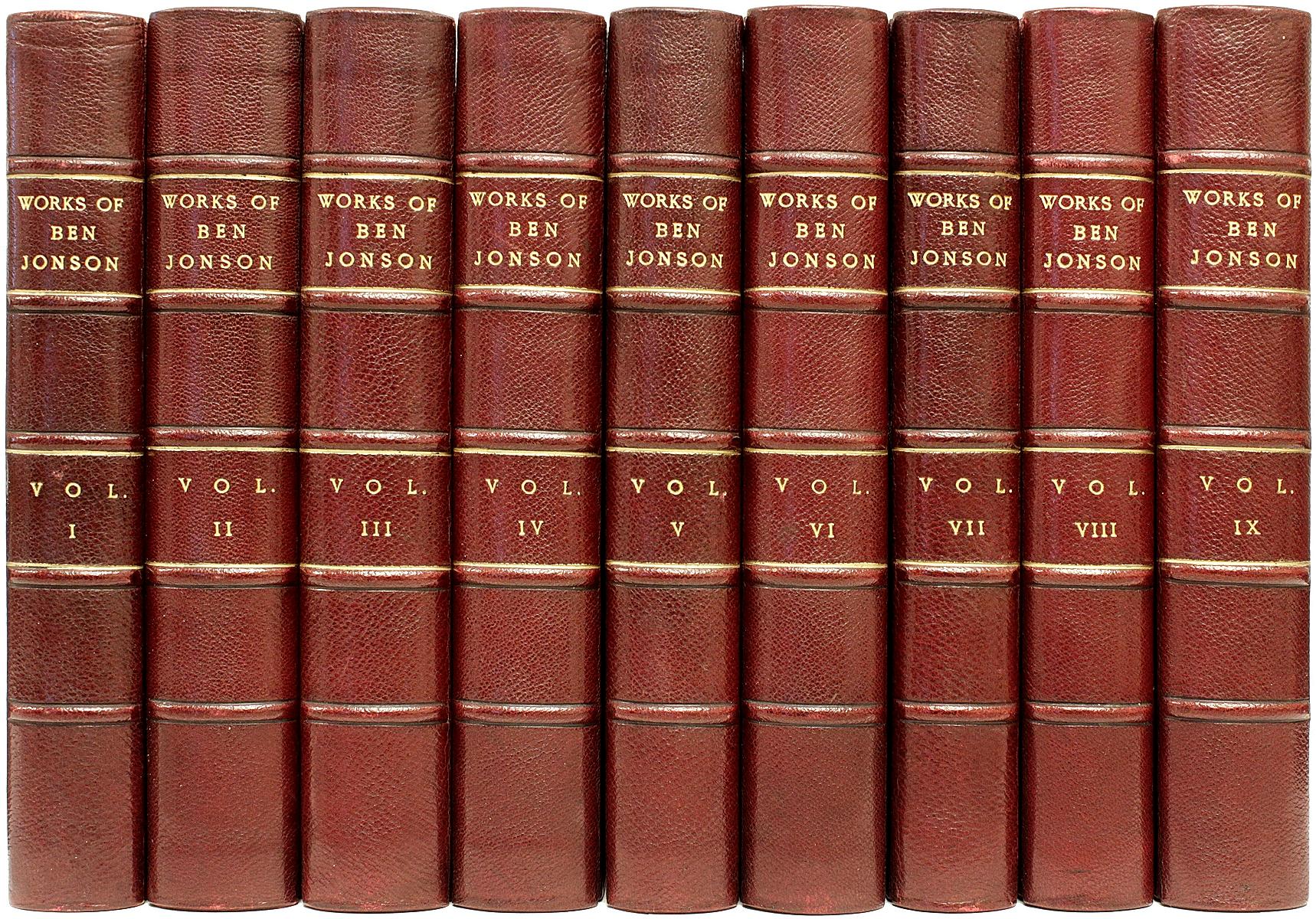 Fin du XIXe siècle Jonson, Ben, The Works of Ben Jonson, 9 Volumes - 1875 en vente