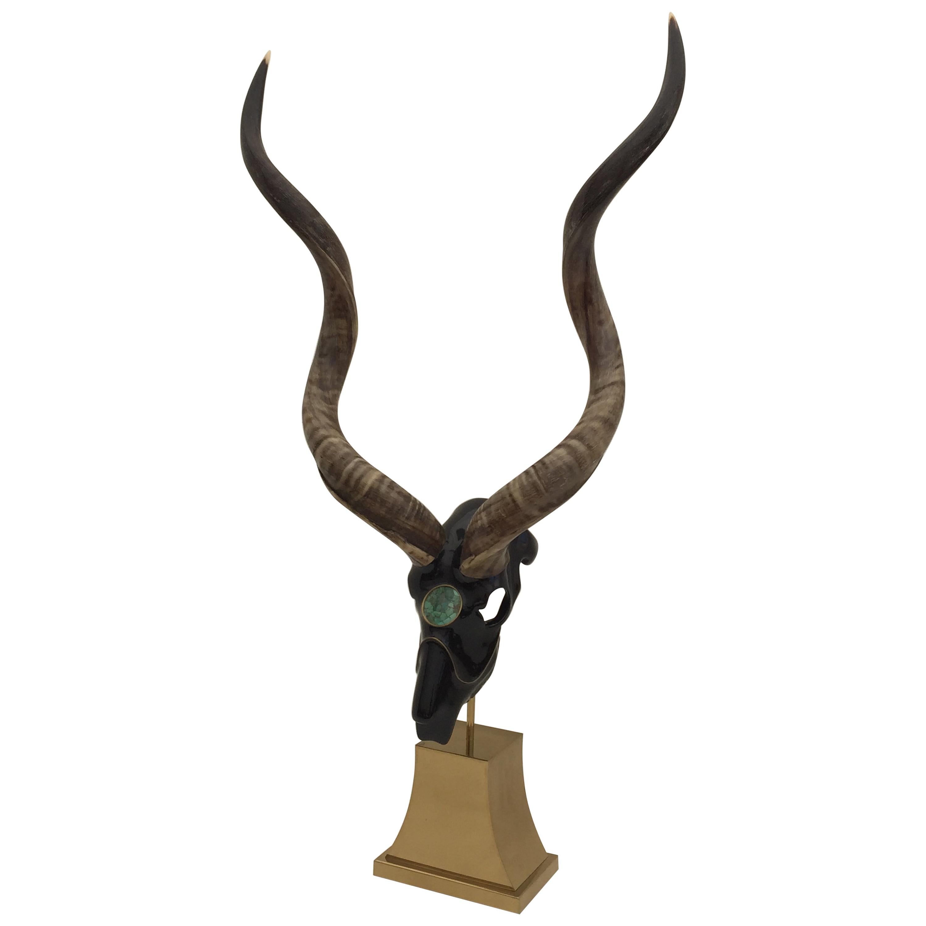 Jonson Marcius Kudu Skull Sculpture 