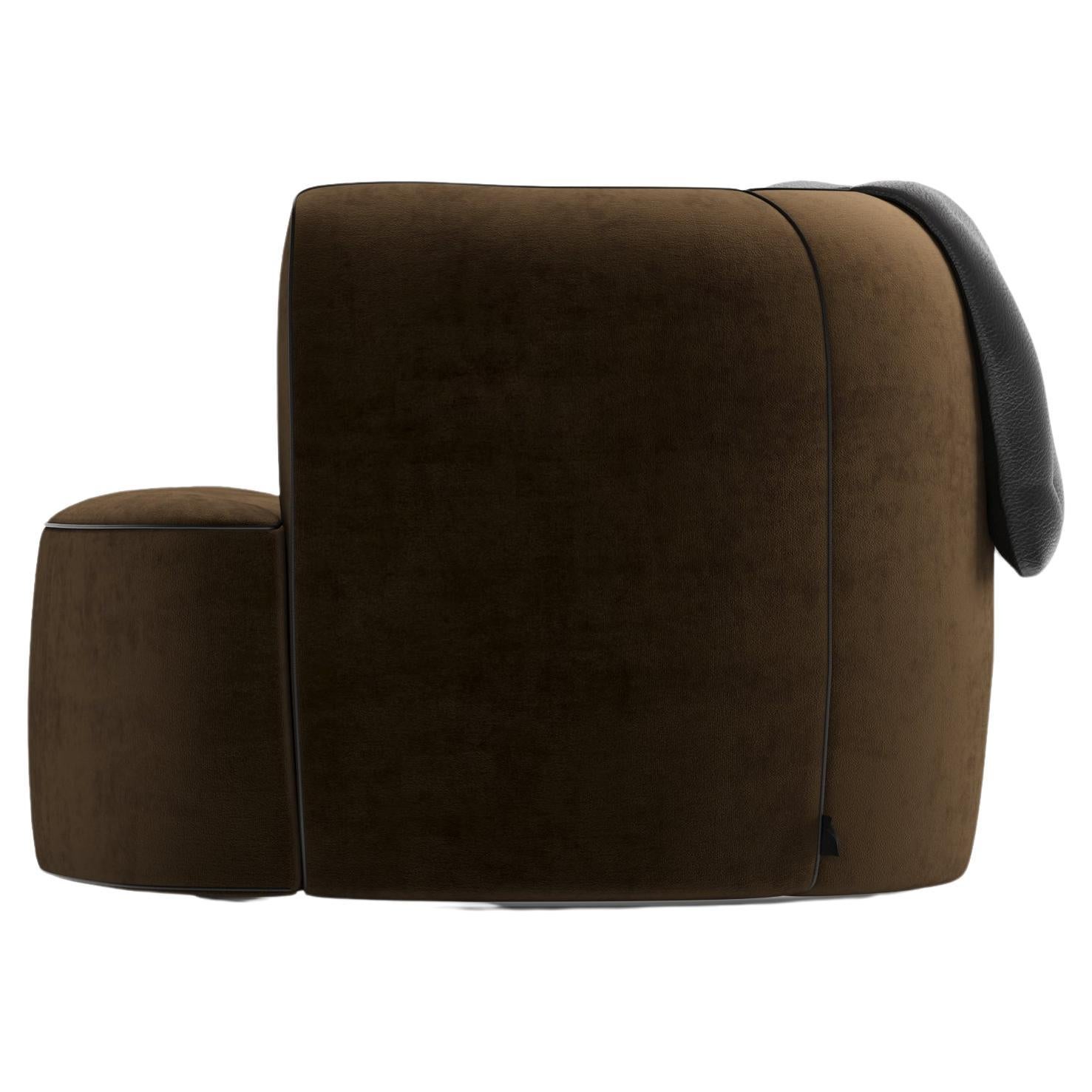 Joo Baghdad Armchair (Brown-Black) For Sale