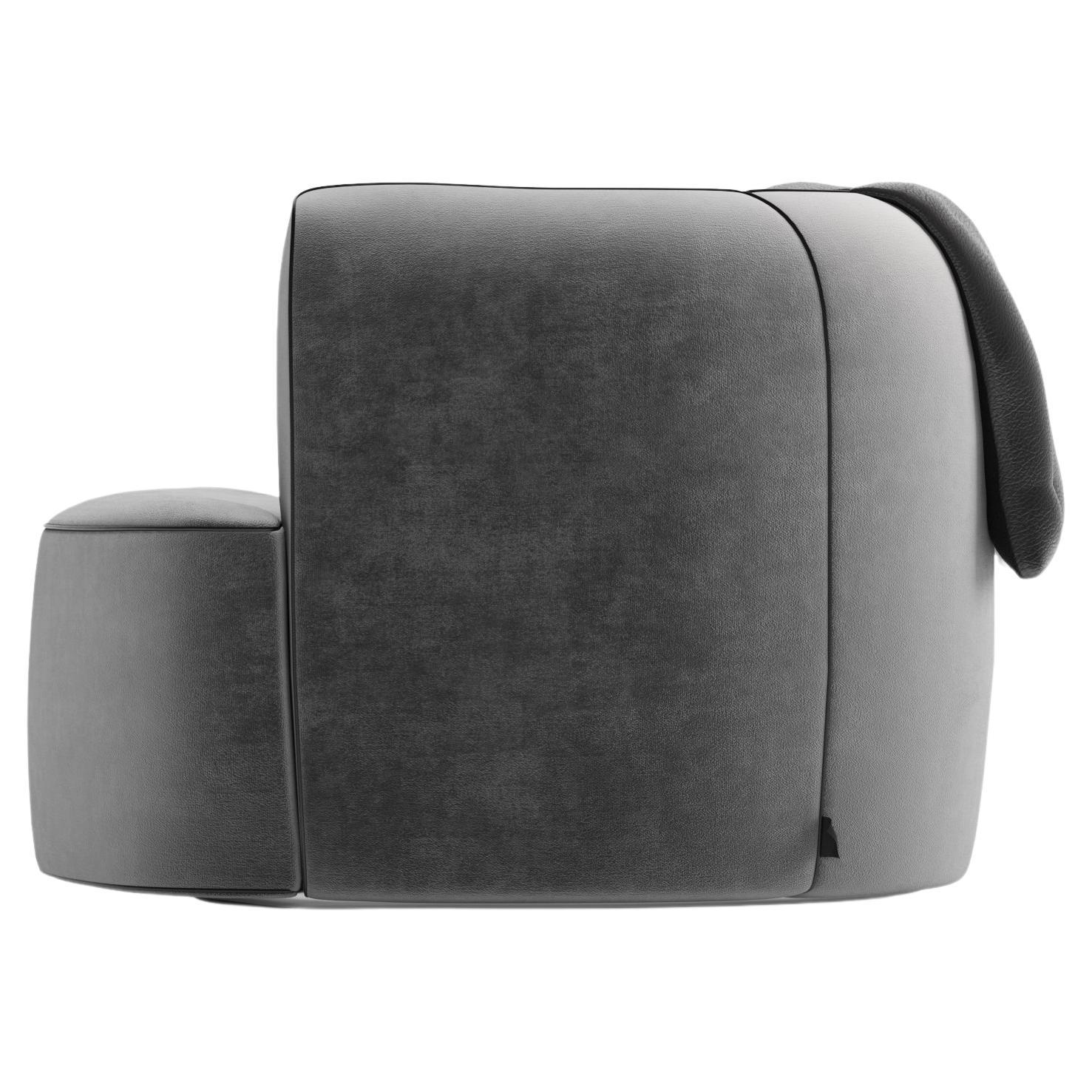 Joo Baghdad Armchair (Grey-Black)