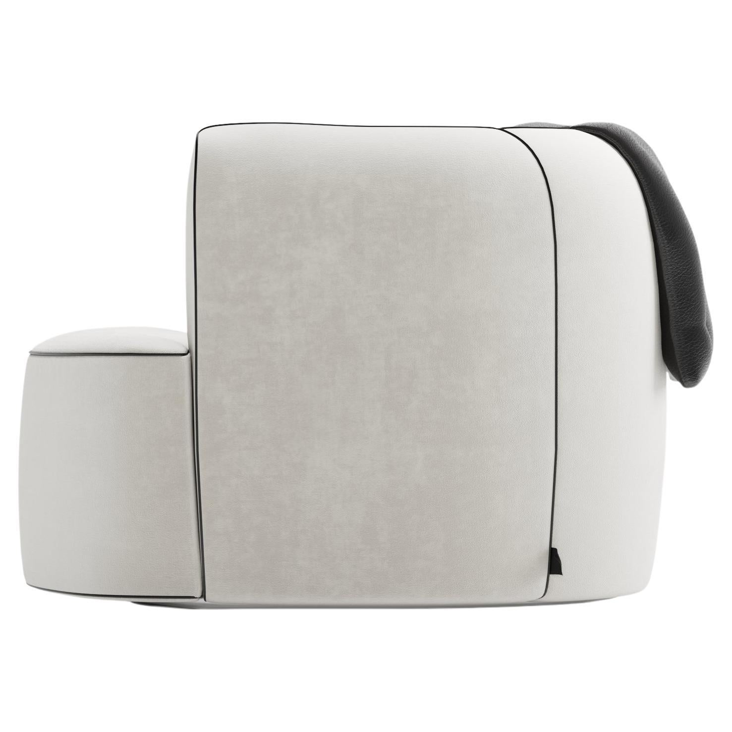 Joo Baghdad Armchair (White-Black)