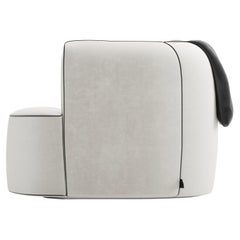 Joo Baghdad Armchair (White-Black)