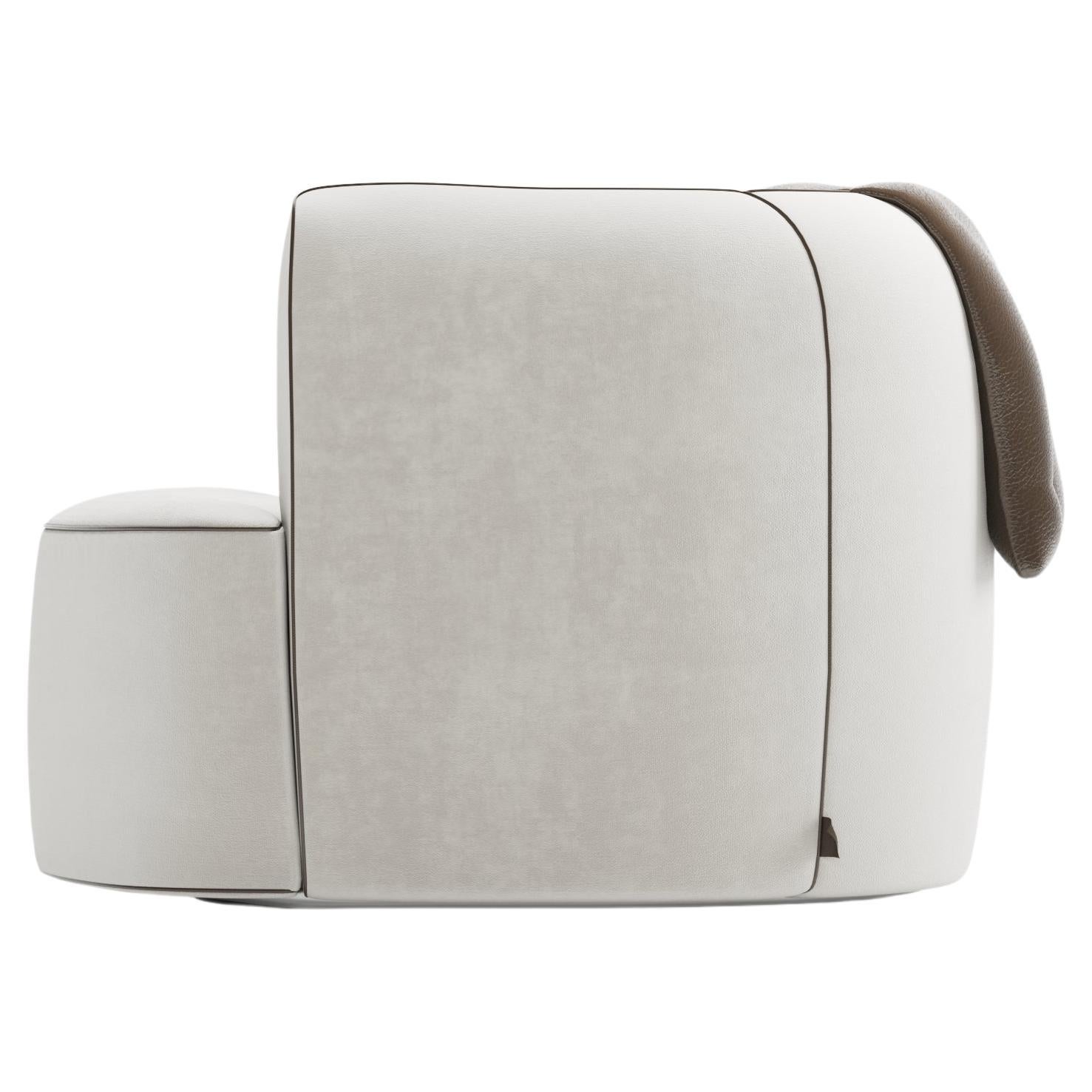 Joo Baghdad Armchair (White-Mocha)