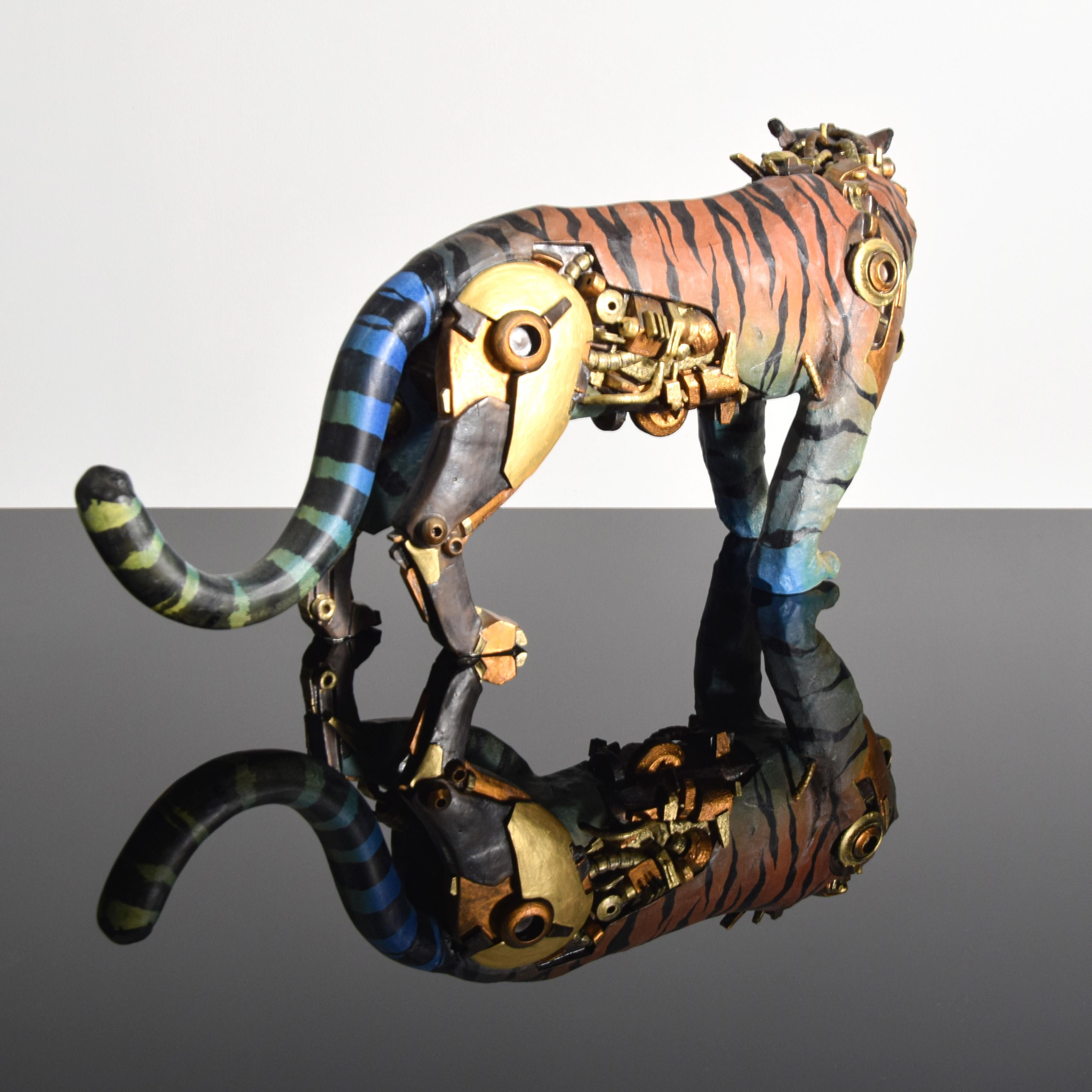Joonsang Park Ceramic Tiger Sculpture For Sale 1