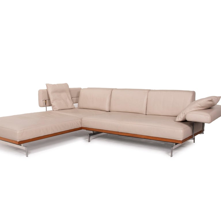 Joop! 24/7 Leder-Sofa Cremefarbenes Eck-Sofa Funktion bei 1stDibs Deutschland