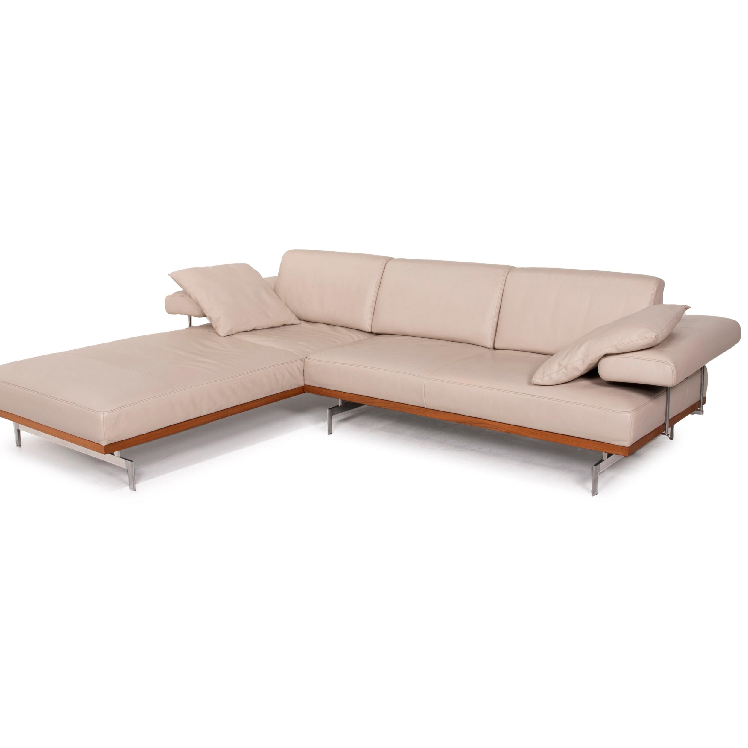 Polish Joop! 24/7 Leather Sofa Cream Corner Sofa Function