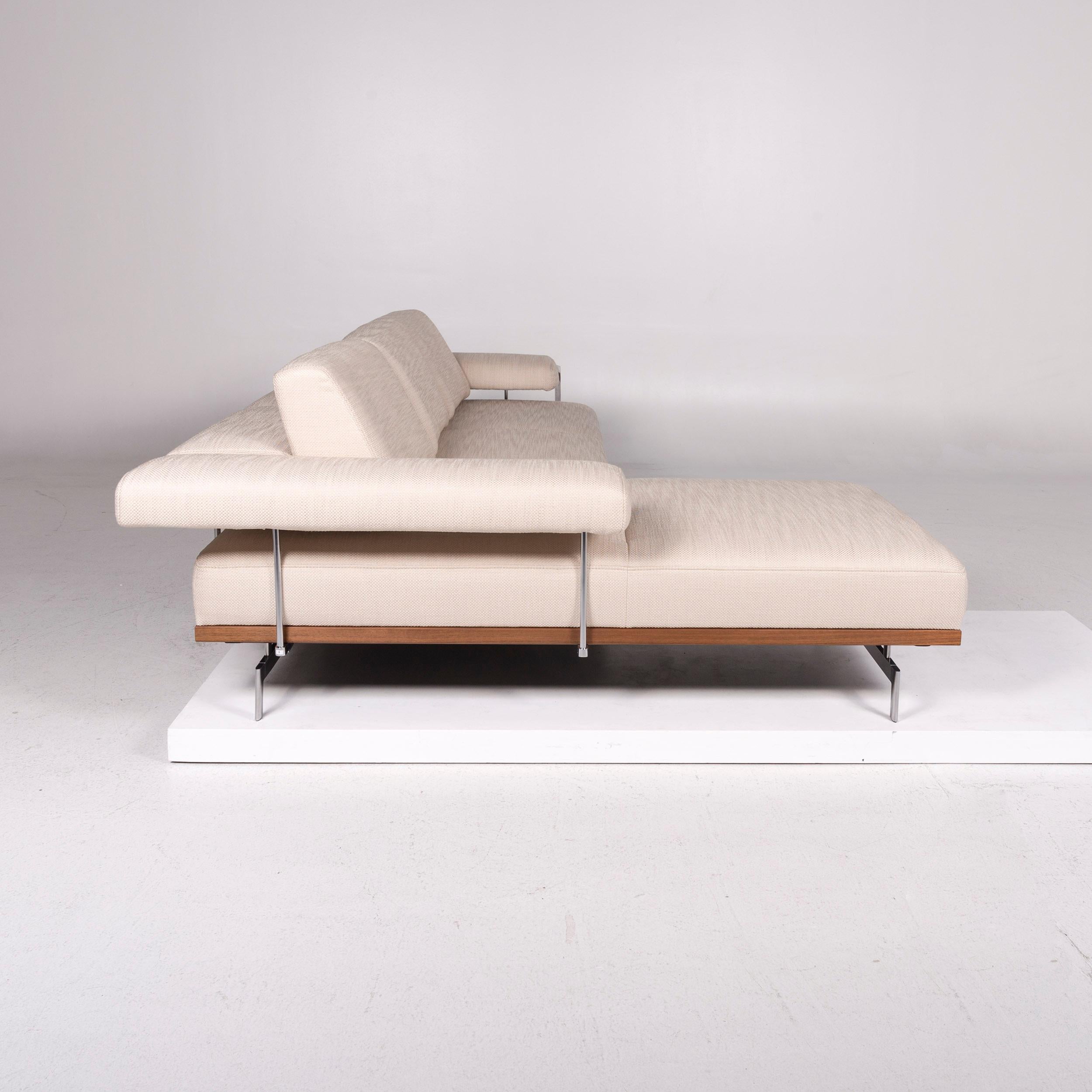 Joop Fabric Corner Sofa Cream Sofa Function Couch 2