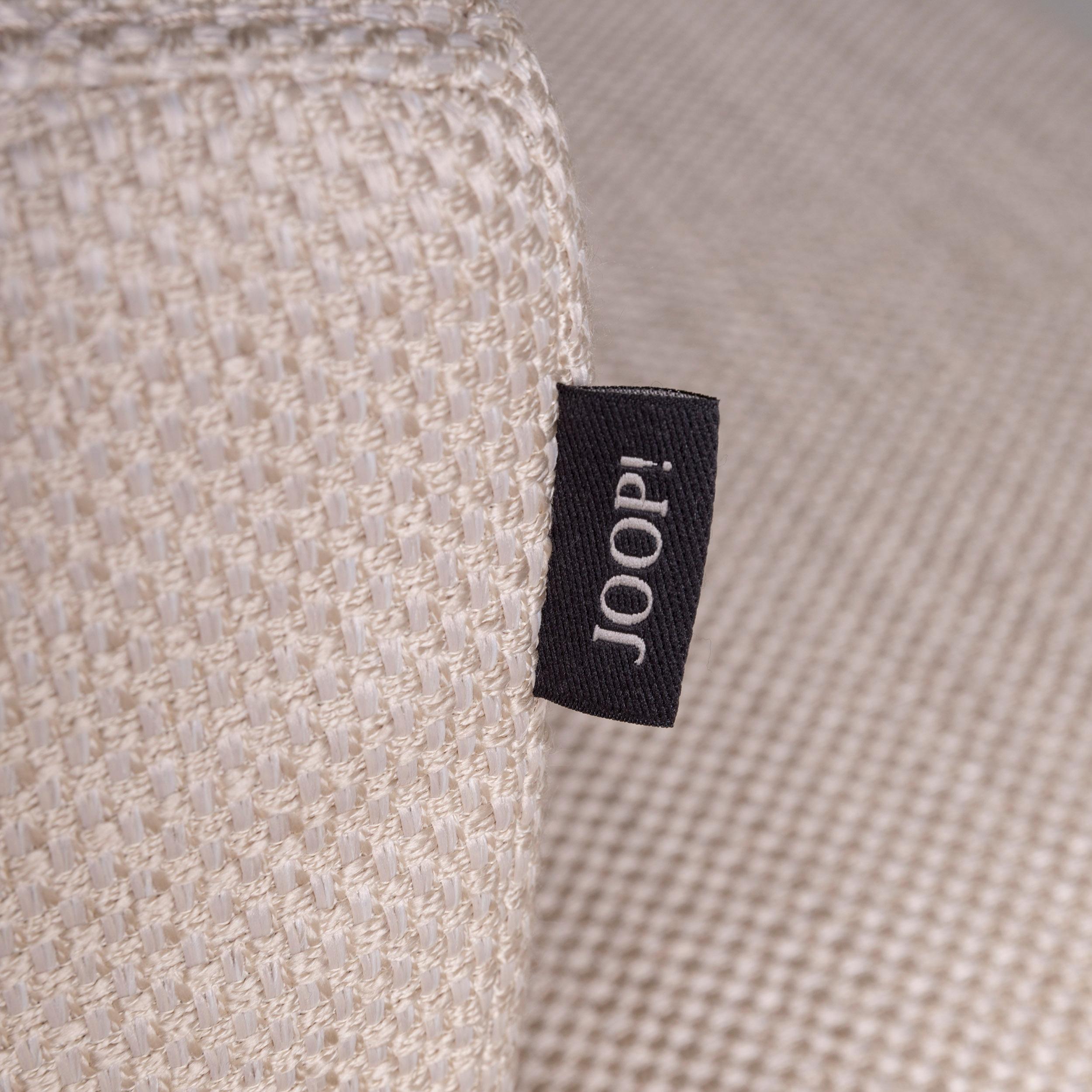 Joop Fabric Corner Sofa Cream Sofa Function Couch In Good Condition In Cologne, DE