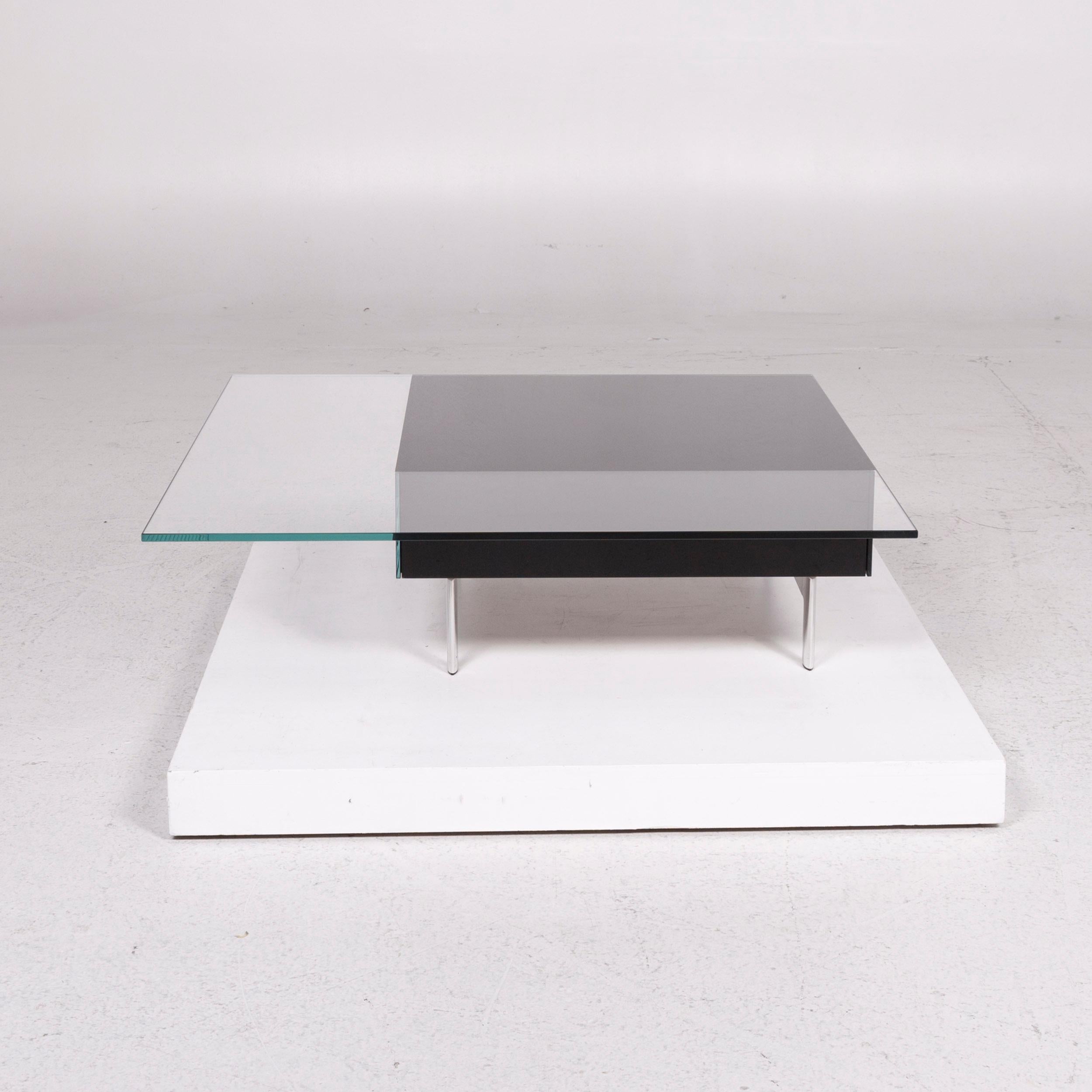 Contemporary Joop! Glass Coffee Table Glass Black Table