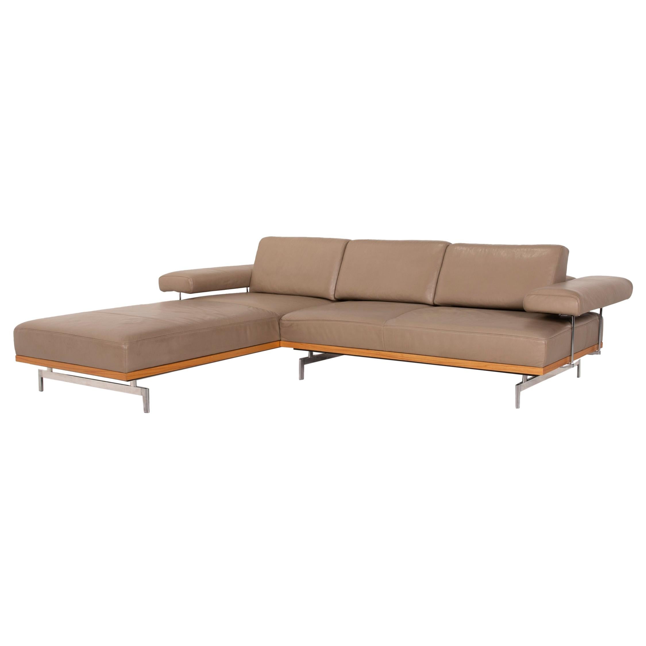 Joop! Leather Sofa Brown Corner Sofa Wood Function at 1stDibs | joop sofas,  13-1106 tpg, joop couch leder