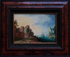 An Extensive River Landscape with Figures
