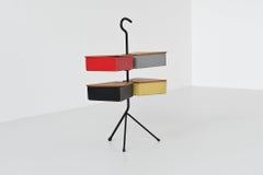 Joos Teders Caja de almacenaje de mediados de siglo Metalux Países Bajos 1955