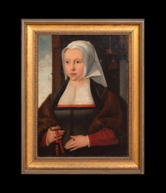 Portrait Of A Lady Holding a Rosary, 17th Century