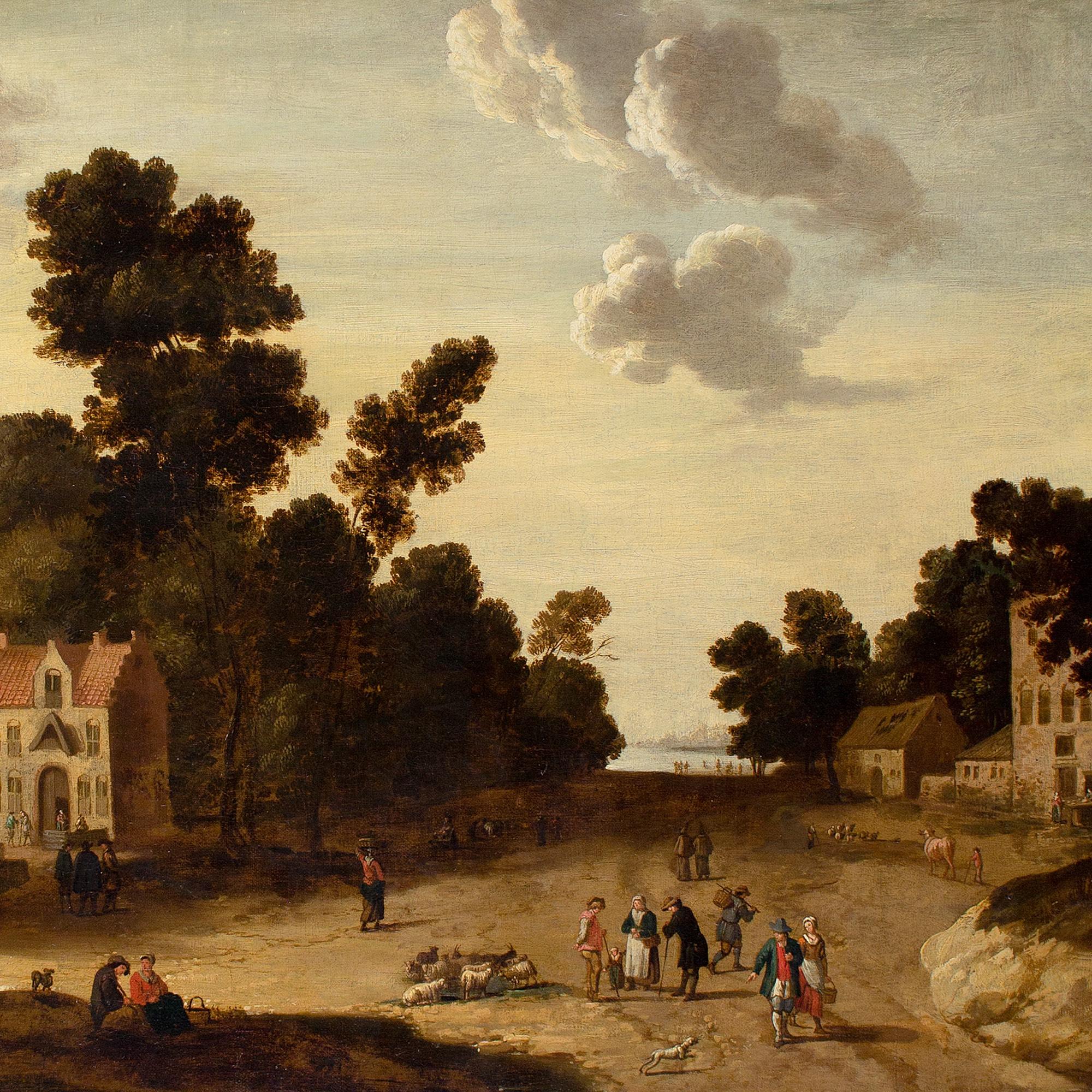 Joost Cornelisz Droochsloot (Kreis), Dorfszene mit Church's im Angebot 5