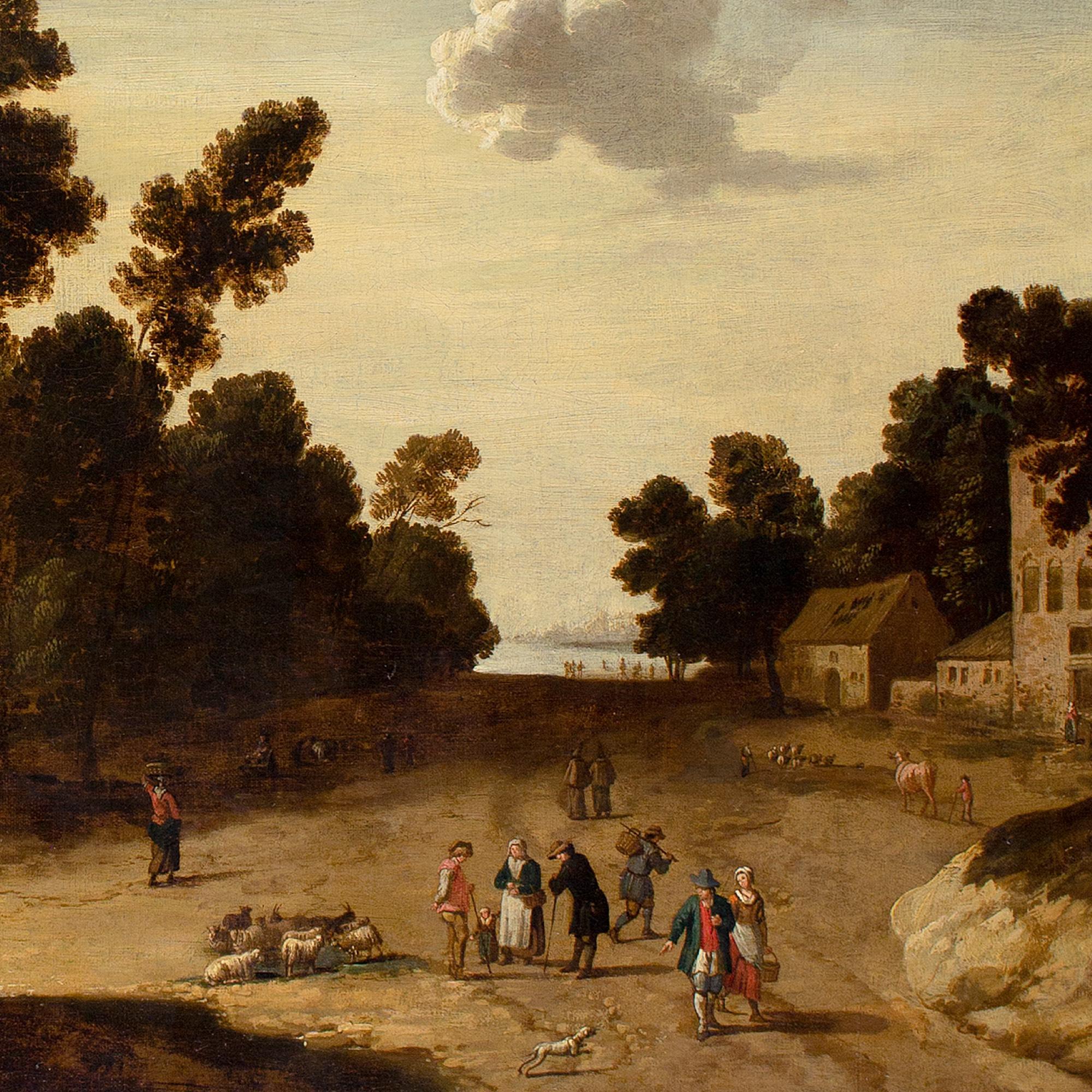 Joost Cornelisz Droochsloot (Kreis), Dorfszene mit Church's im Angebot 6