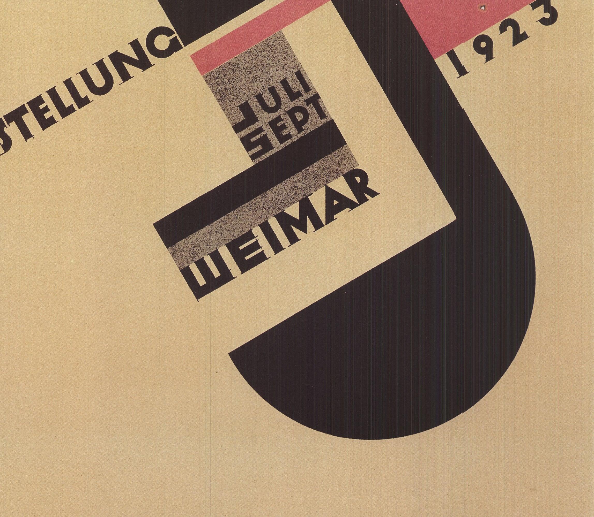 Joost Schmidt-Bauhaus Exhibition-1995- Vintage For Sale 1