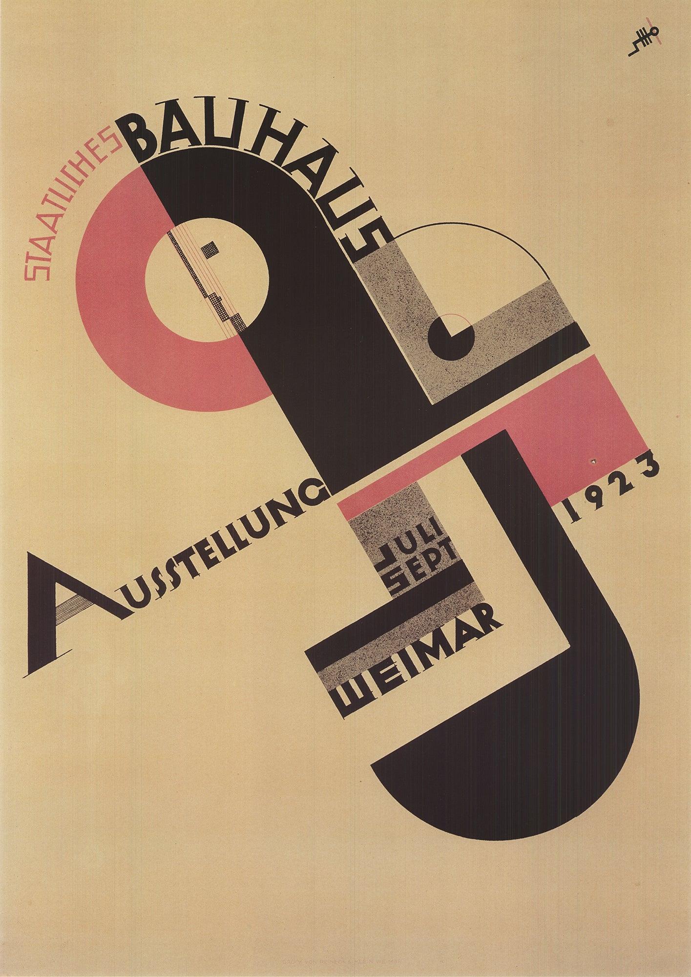 Joost Schmidt-Bauhaus Exhibition-1995- Vintage For Sale 2