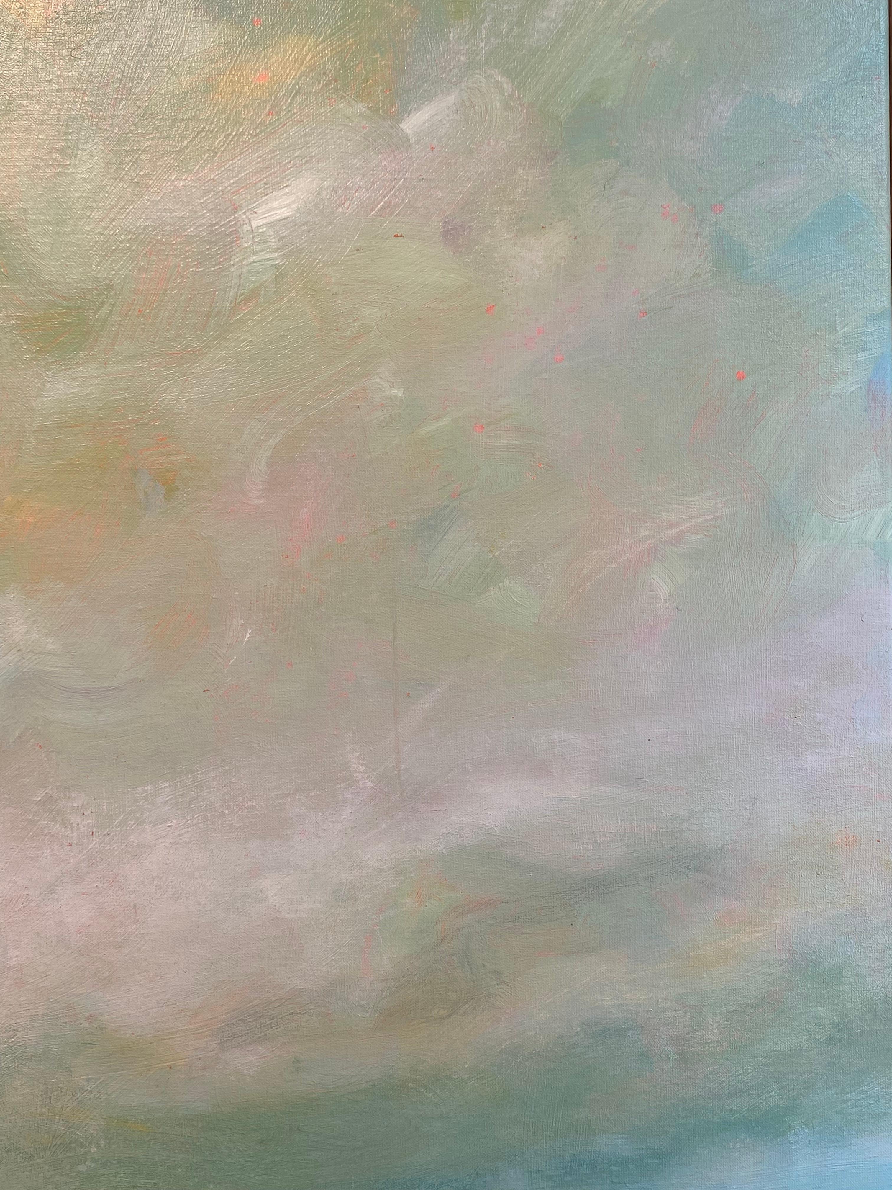 At Evil Corner II- Pintura paisajista contemporánea del siglo XXI - Landscape Painting Beige de Joost Verhagen