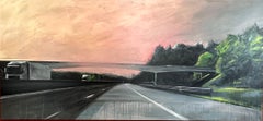 Puente E34- Pintura de paisaje contemporáneo del siglo XXI