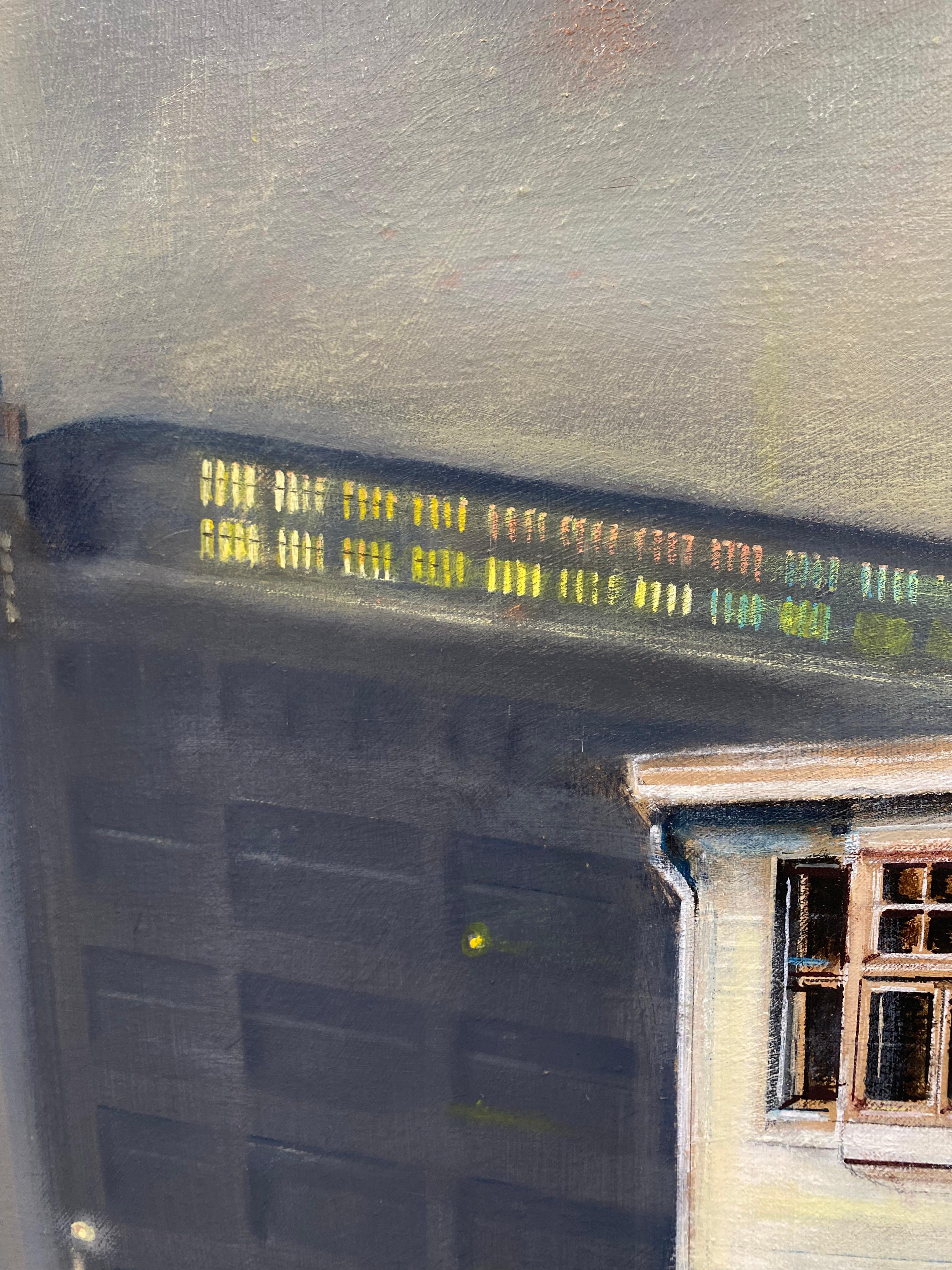 Lighttown Memory I- Pittura di paesaggio contemporanea del XXI secolo in vendita 3