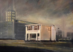 Lighttown Memory I- Zeitgenössische Landschaftsmalerei des 21.