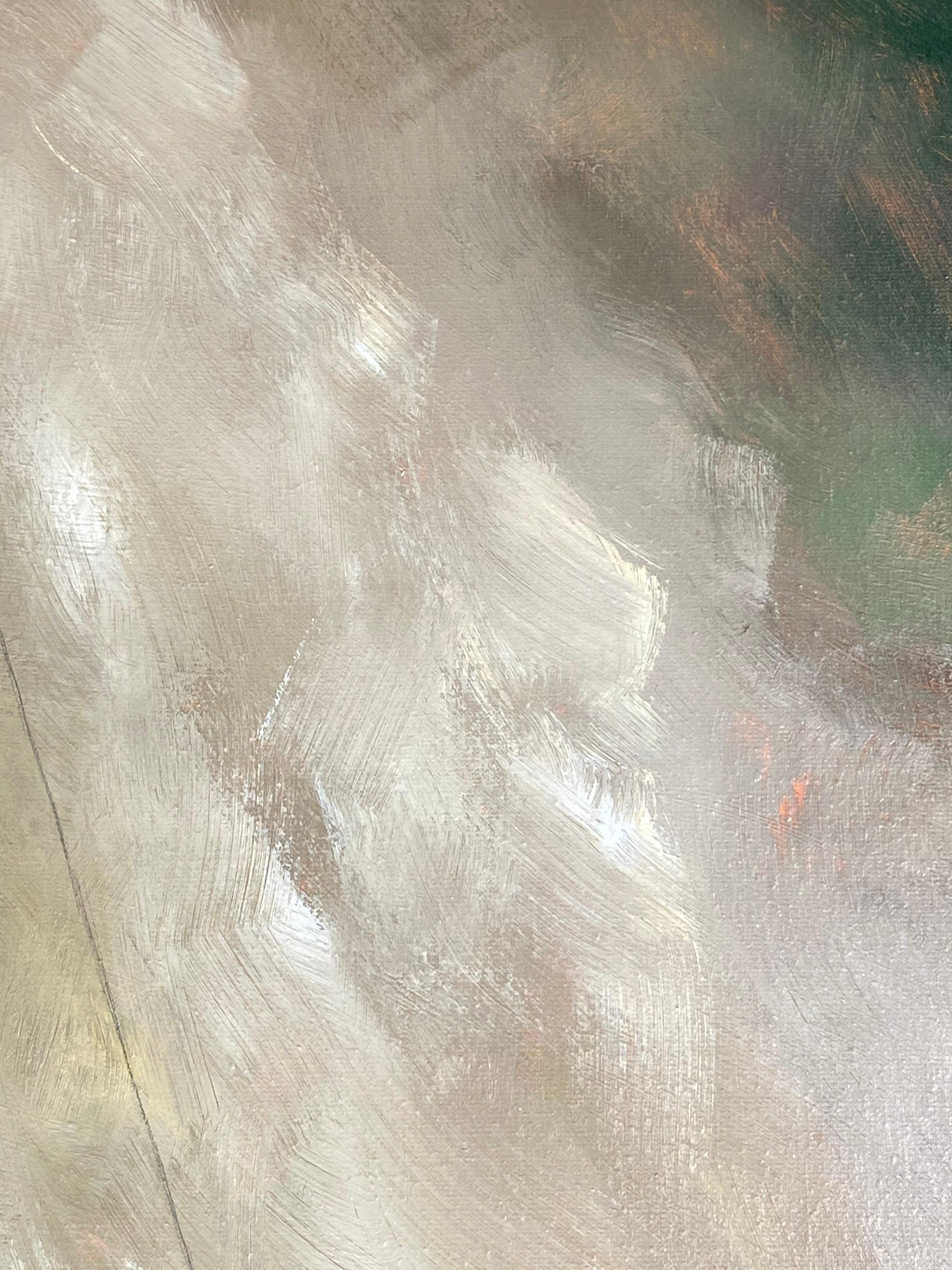 Lighttown Memory II- peinture de paysage contemporaine du 21e siècle en vente 5