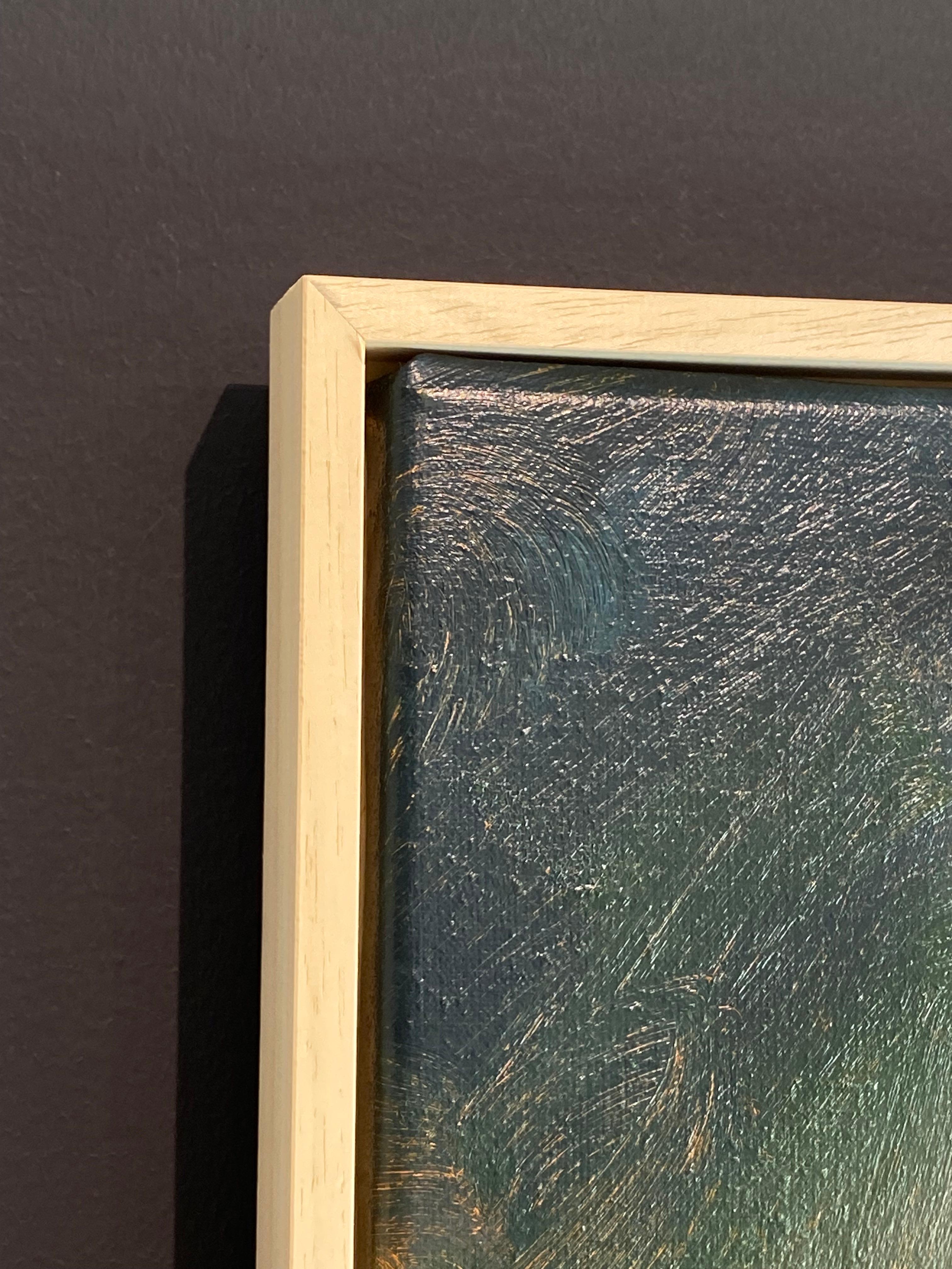 Lighttown Memory II- peinture de paysage contemporaine du 21e siècle en vente 6