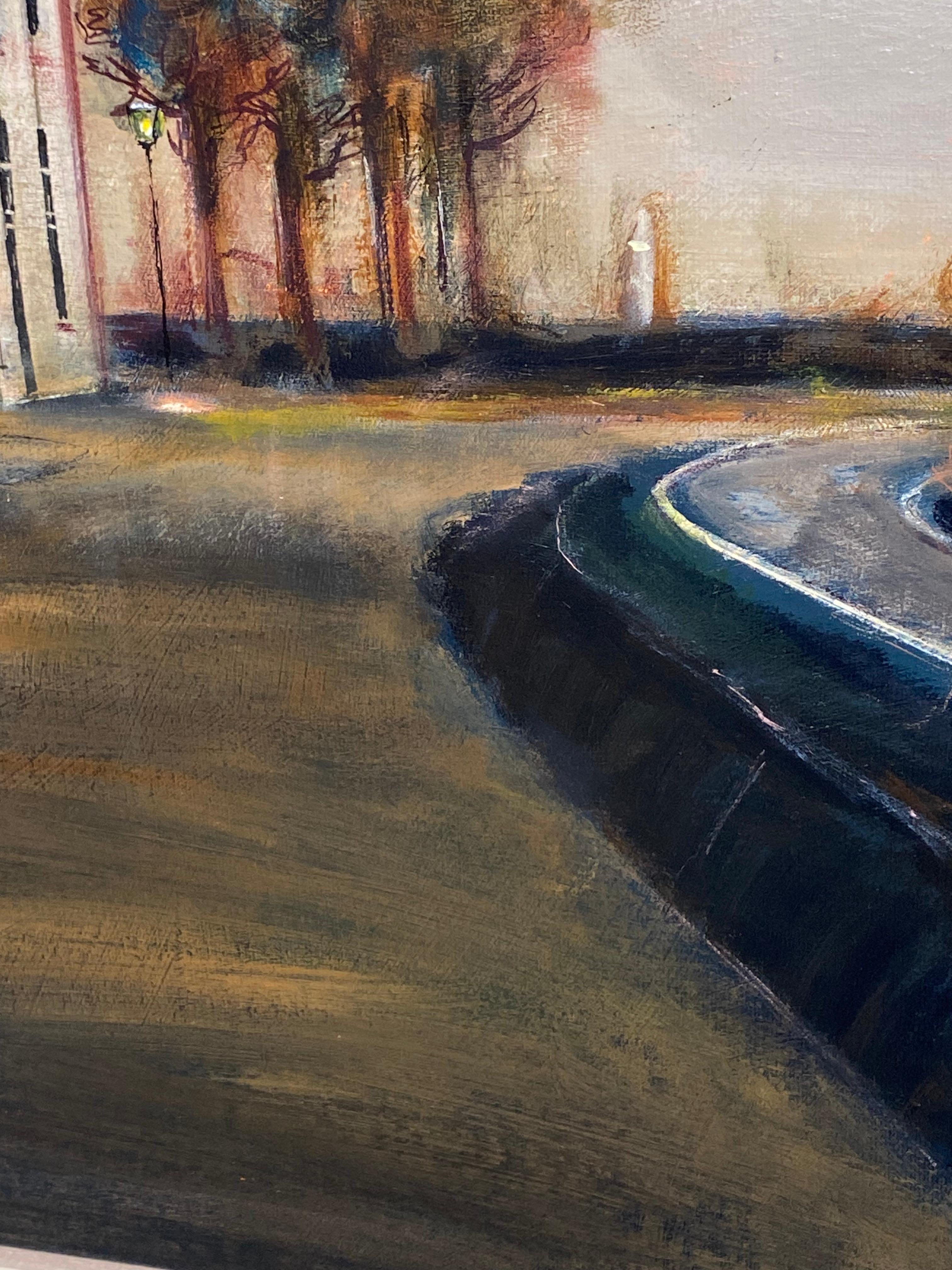 Lighttown Memory II- peinture de paysage contemporaine du 21e siècle en vente 2