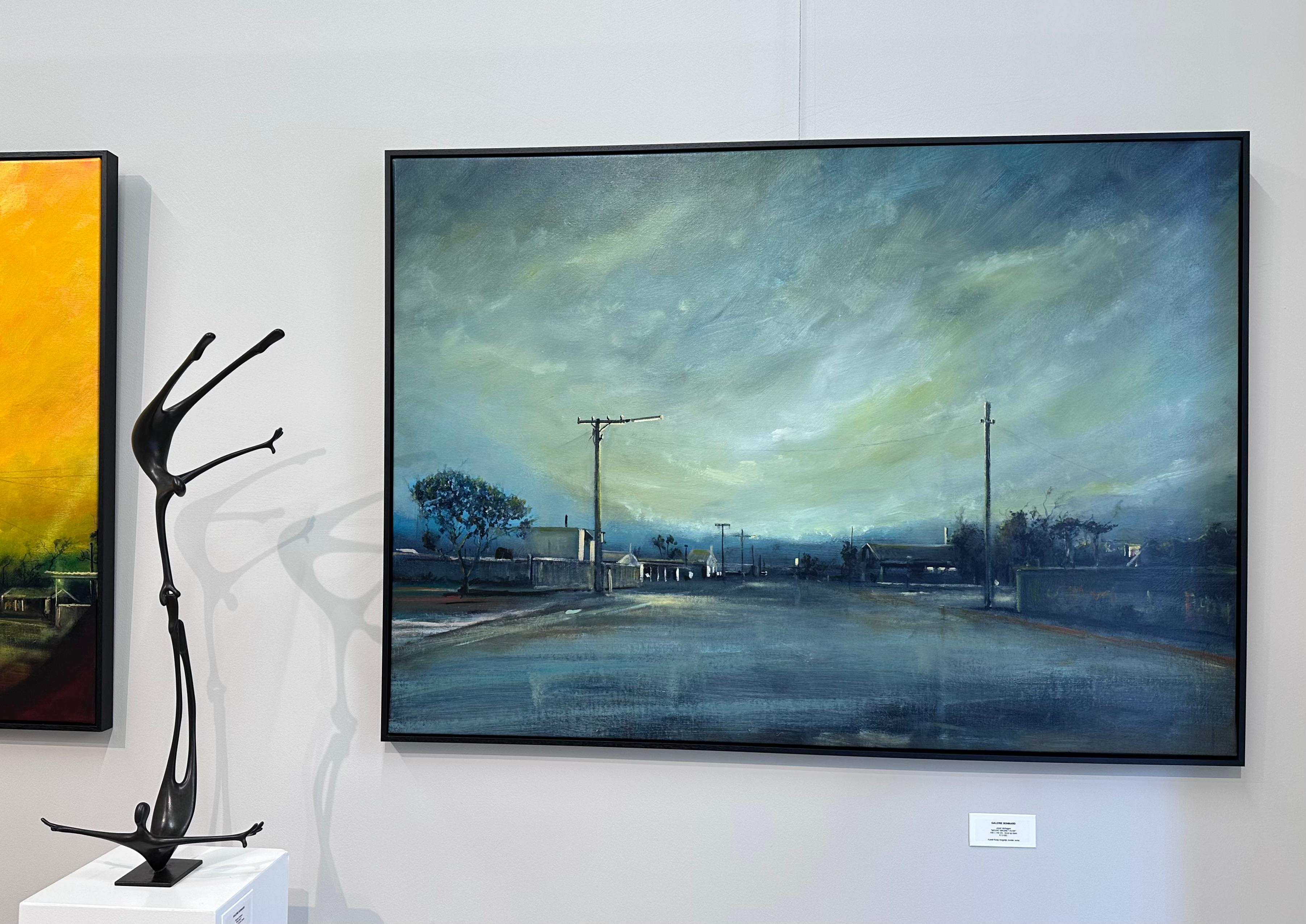 Mount Magnet Dusk- Zeitgenössische Landschaftsmalerei des 21. – Painting von Joost Verhagen