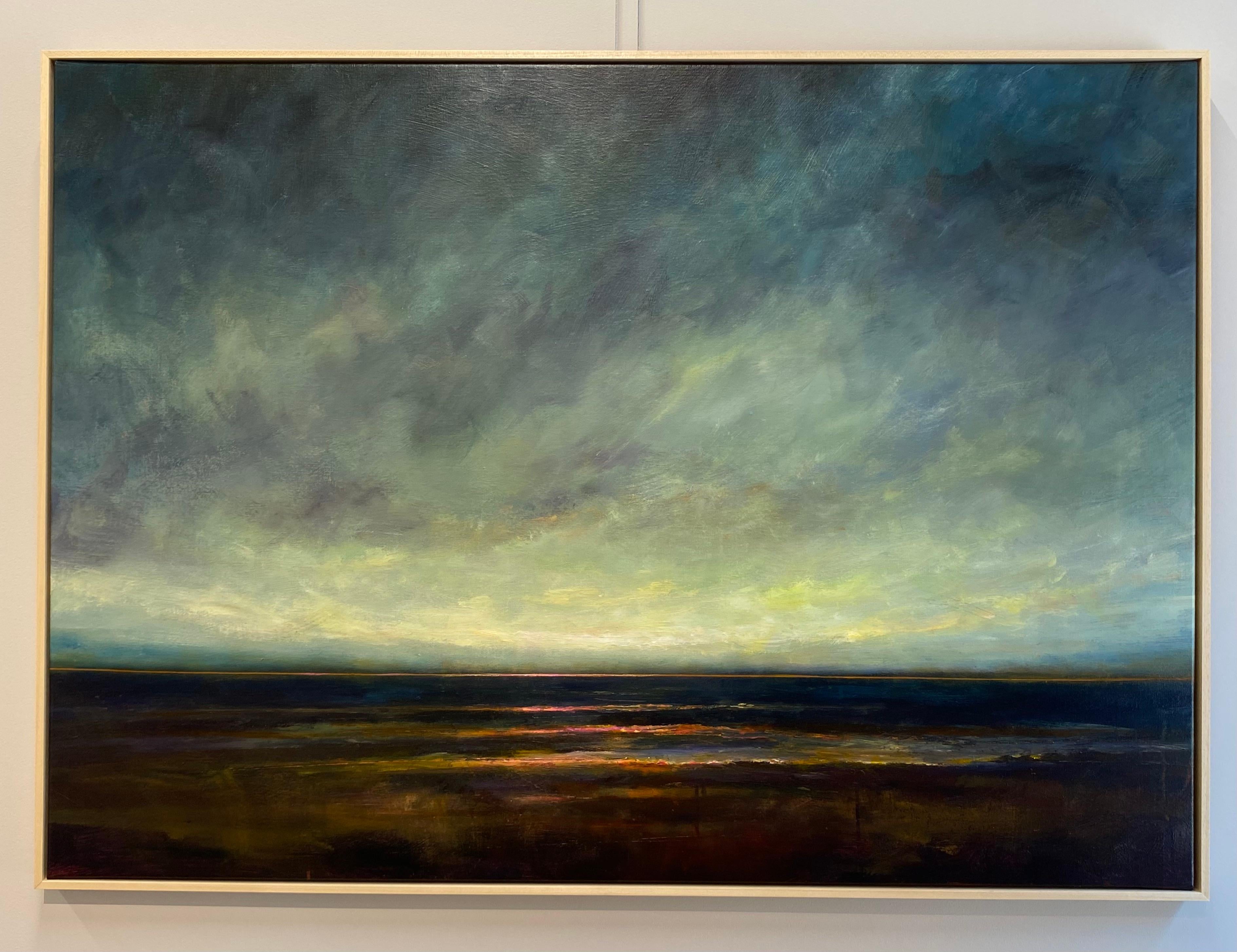 North Sea Serenity I - 21st Century Contemporary landscape painting - Painting by Joost Verhagen