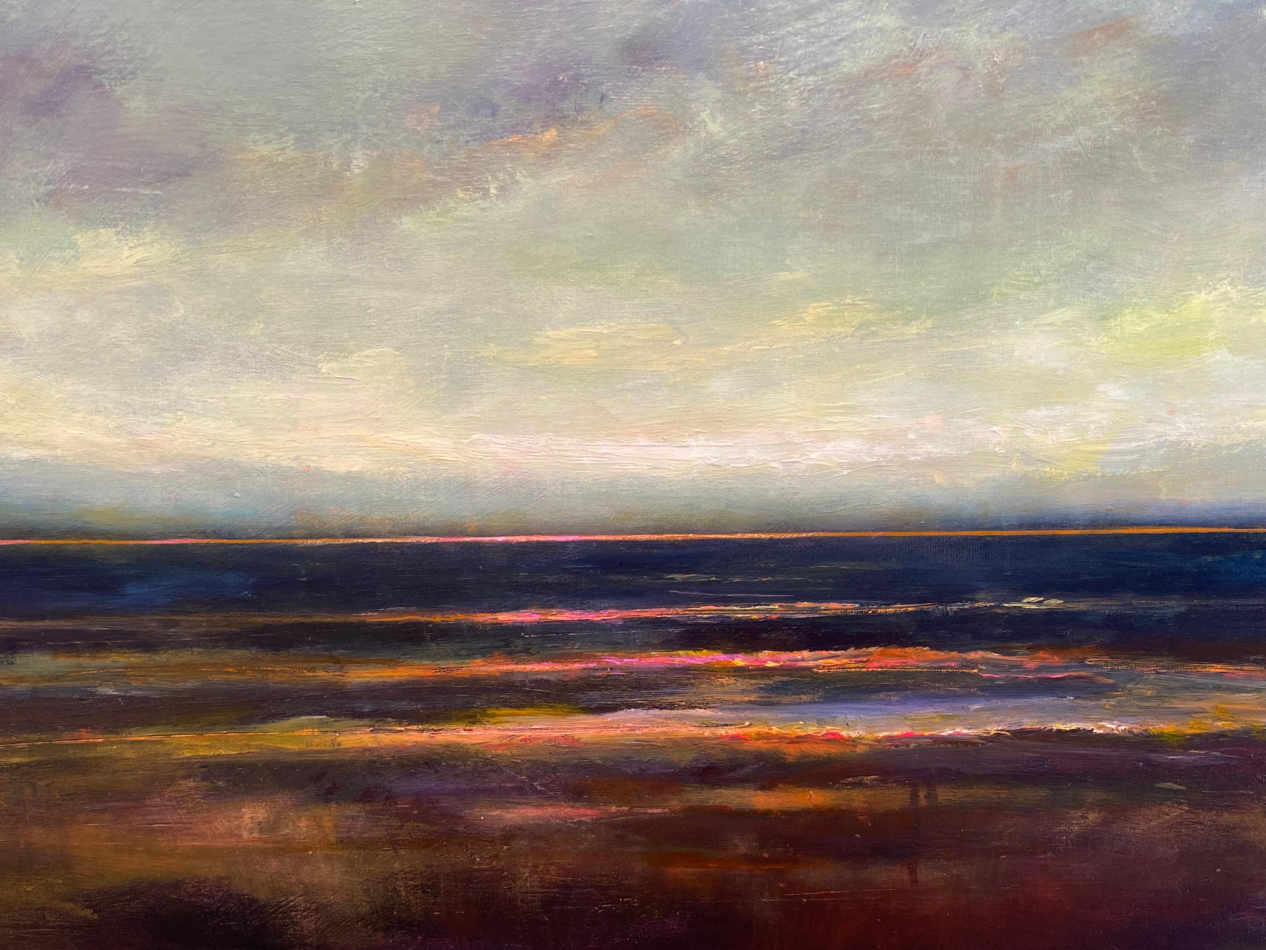 Joost Verhagen
North Sea Serenity I
100 x 140 cm 
Acrylic paint on canvas

Shipping on a roll in a tube we can offer, worldwide, for free. We also ship worldwide in a wooden crate, framed as seen on the pictures. Because of the constantly changing