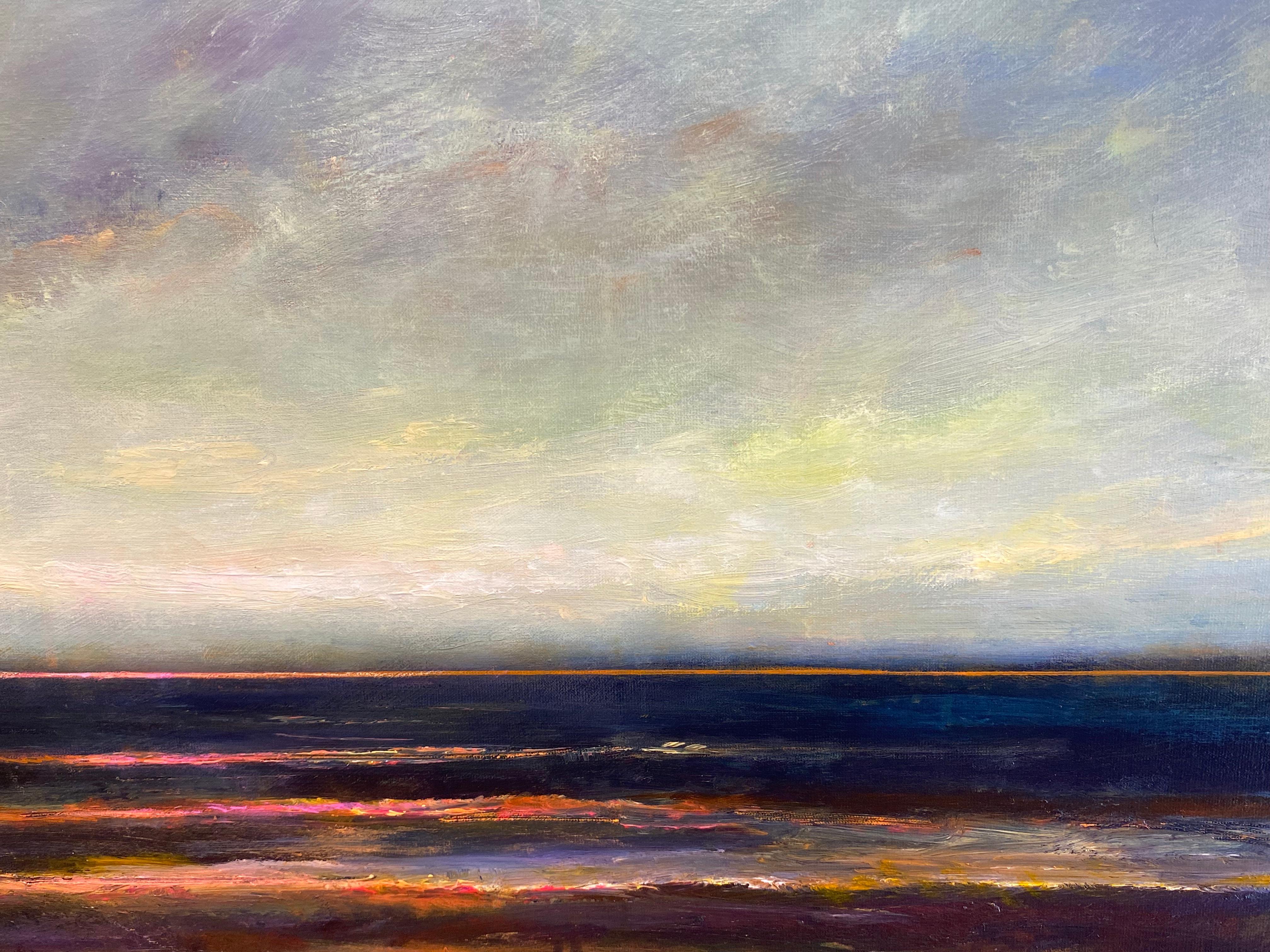 North Sea Serenity I - 21st Century Contemporary landscape painting For Sale 3