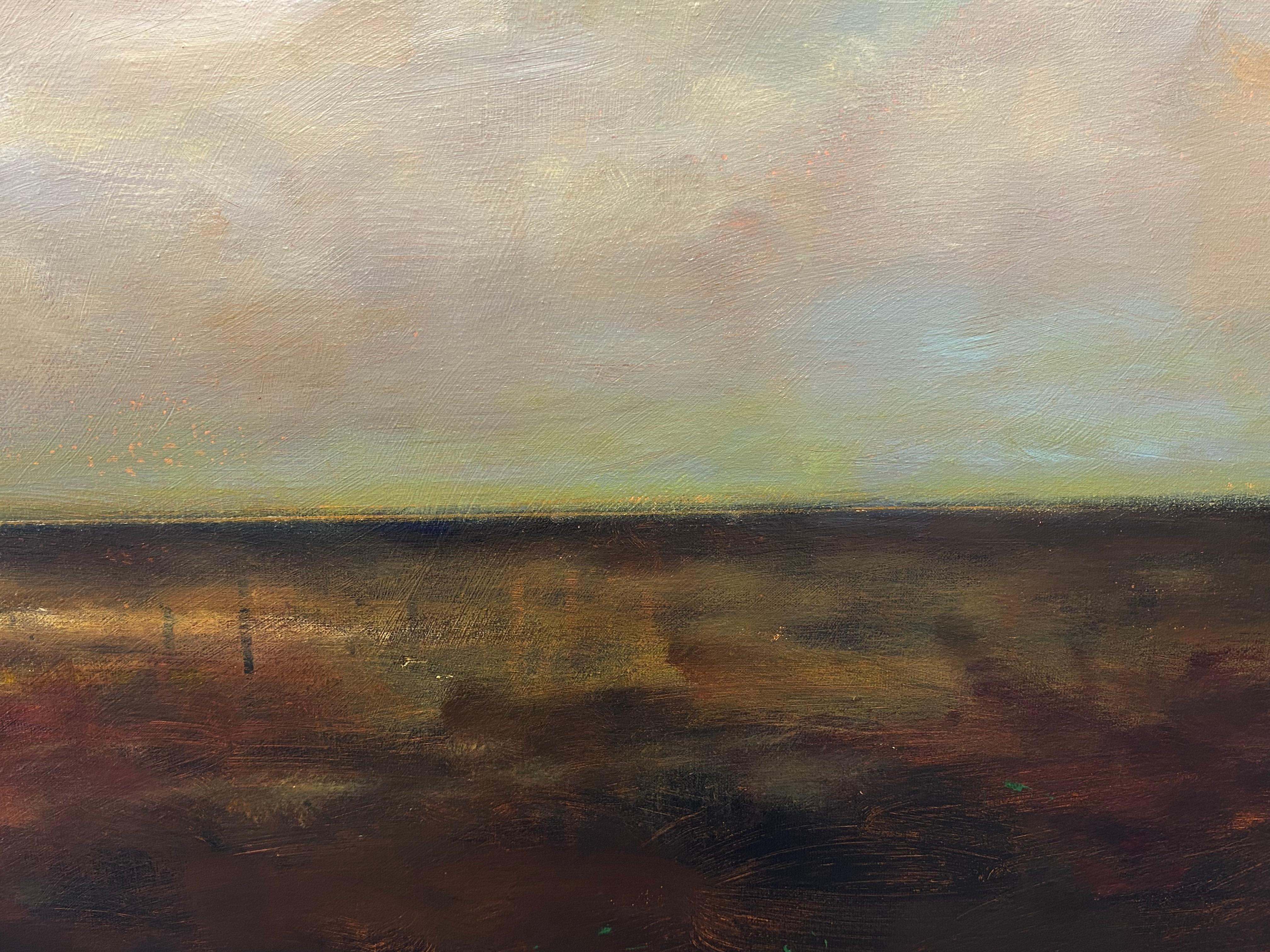 Sérénité de la mer du Nord II - peinture de paysage contemporaine du 21e siècle en vente 1