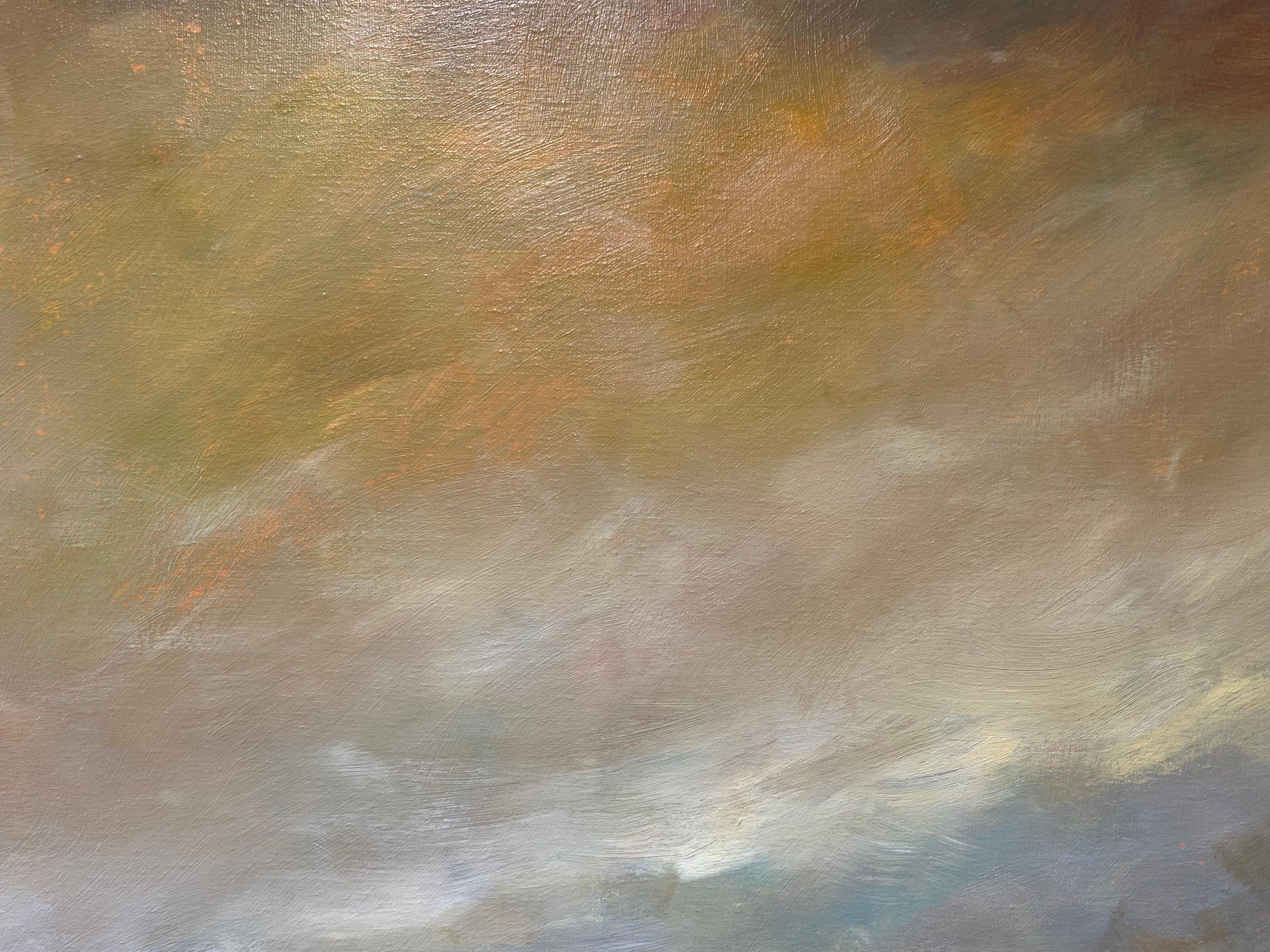 Sérénité de la mer du Nord II - peinture de paysage contemporaine du 21e siècle en vente 2