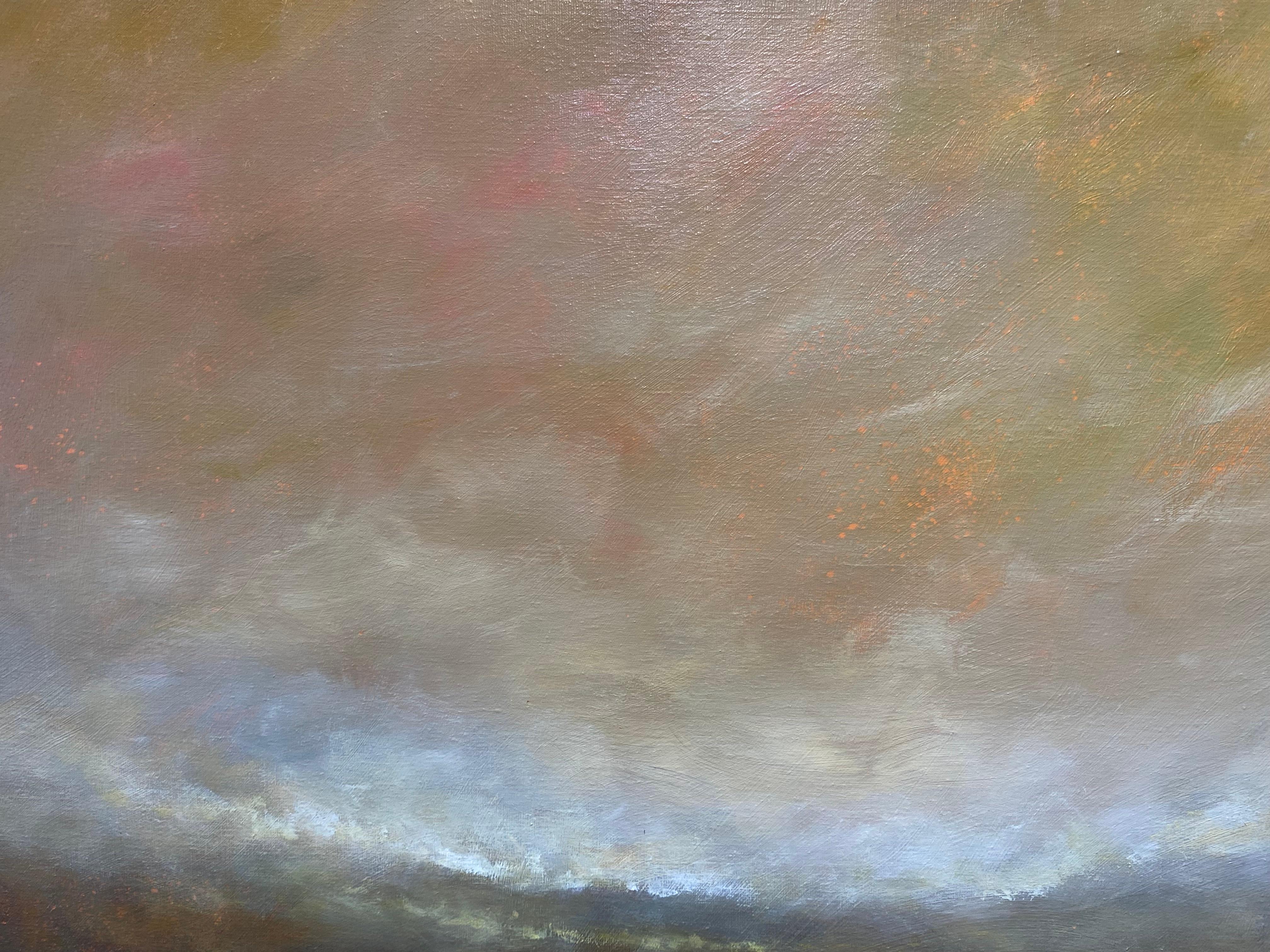 Sérénité de la mer du Nord II - peinture de paysage contemporaine du 21e siècle en vente 3