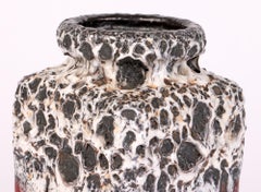Jopeko Keramik West-German Mid-Century Lava Glazed Art Pottery Vase