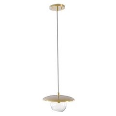 Joplin Suspension Lamp with Gold Plated Brass