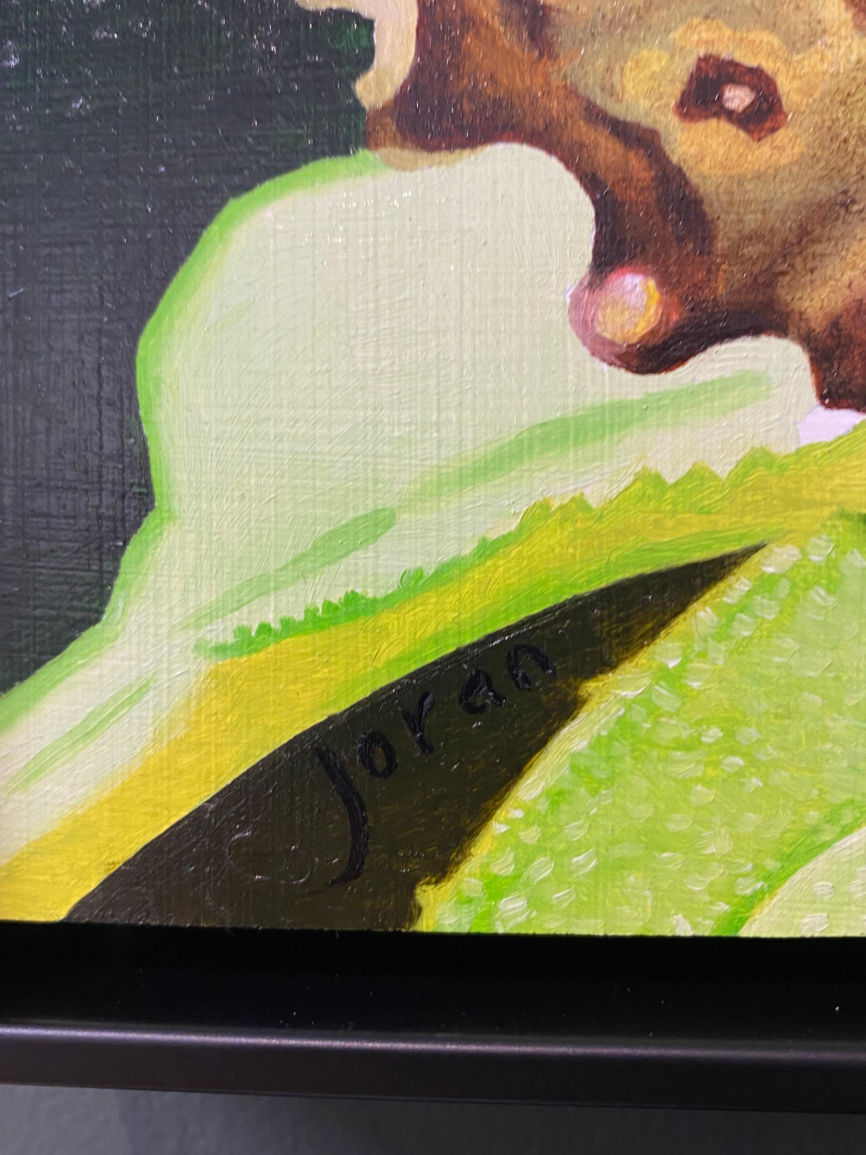 Mariposa de madera moteada - Joran van der Haar, Pintura contemporánea del siglo XXI en venta 6
