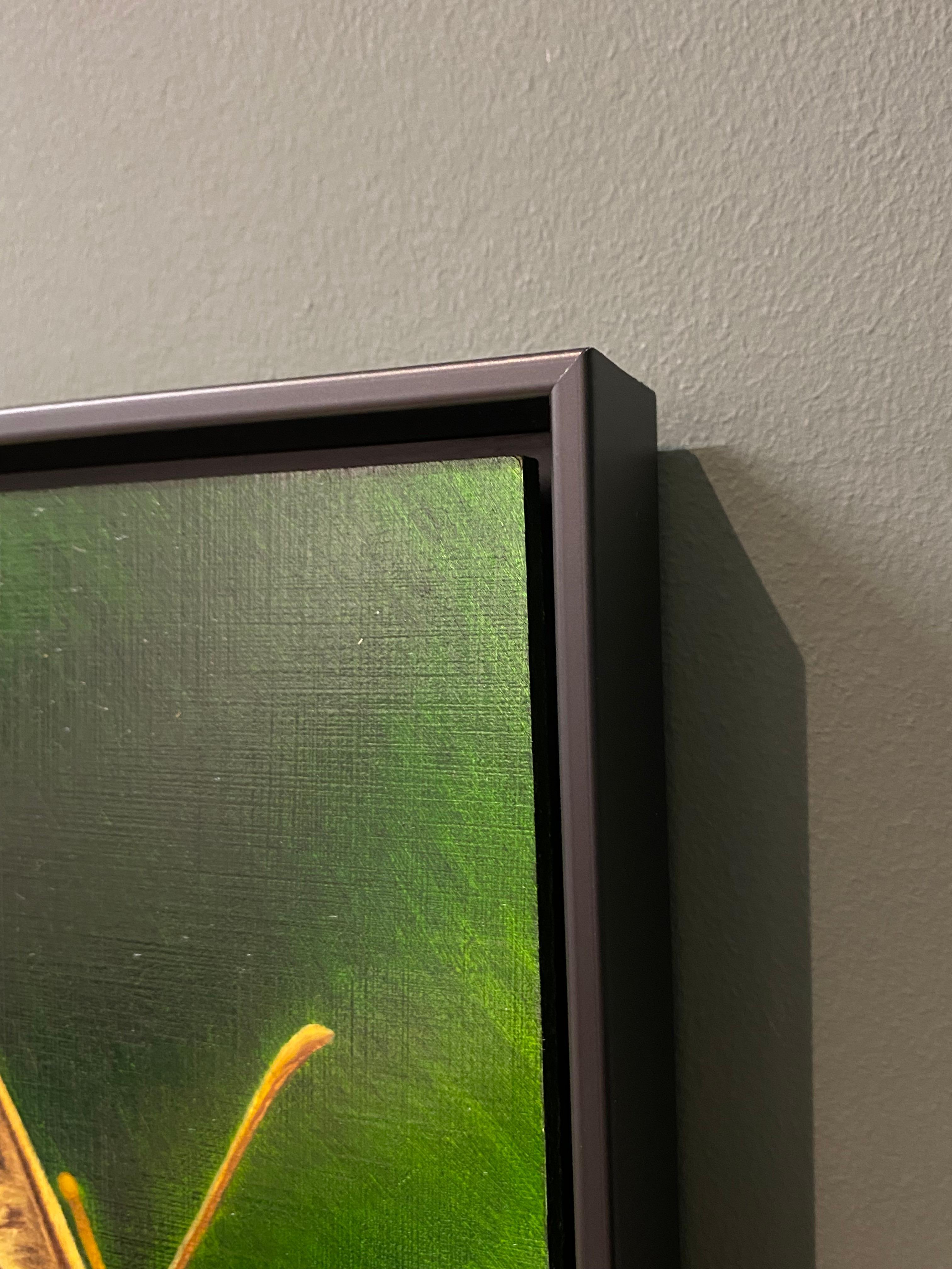 Mariposa de madera moteada - Joran van der Haar, Pintura contemporánea del siglo XXI en venta 7