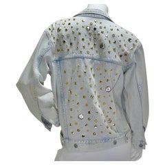 Jordache Studded Rhinestone Gem Denim Jacket