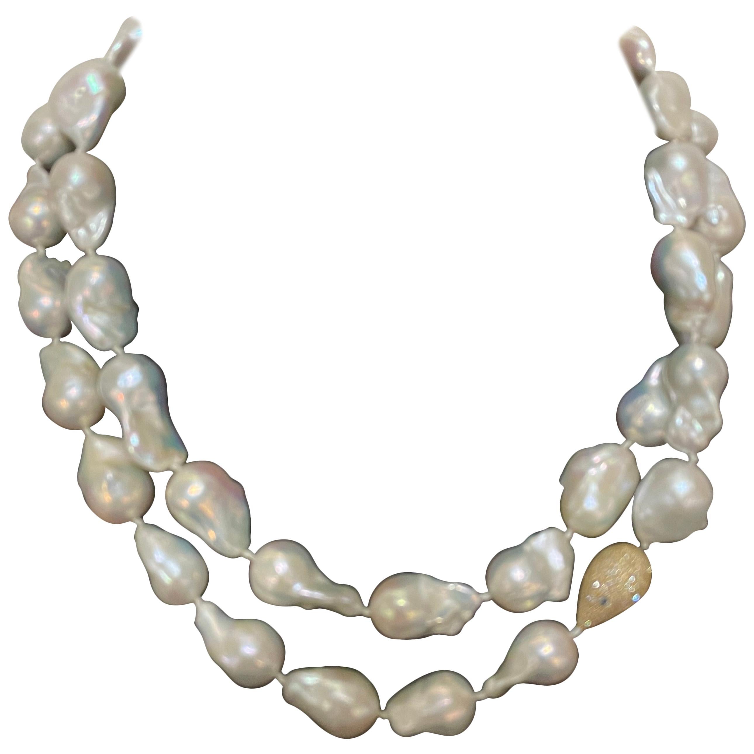 Jordan Alexander Baroque Pearl Necklace