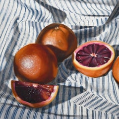 « Sea of Stripes : Blood Oranges » - nature morte avec oranges, réalisme - Velasquez