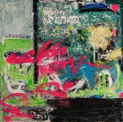 "Aperol Spritz" - Pittura astratta moderna, vibrante e colorata